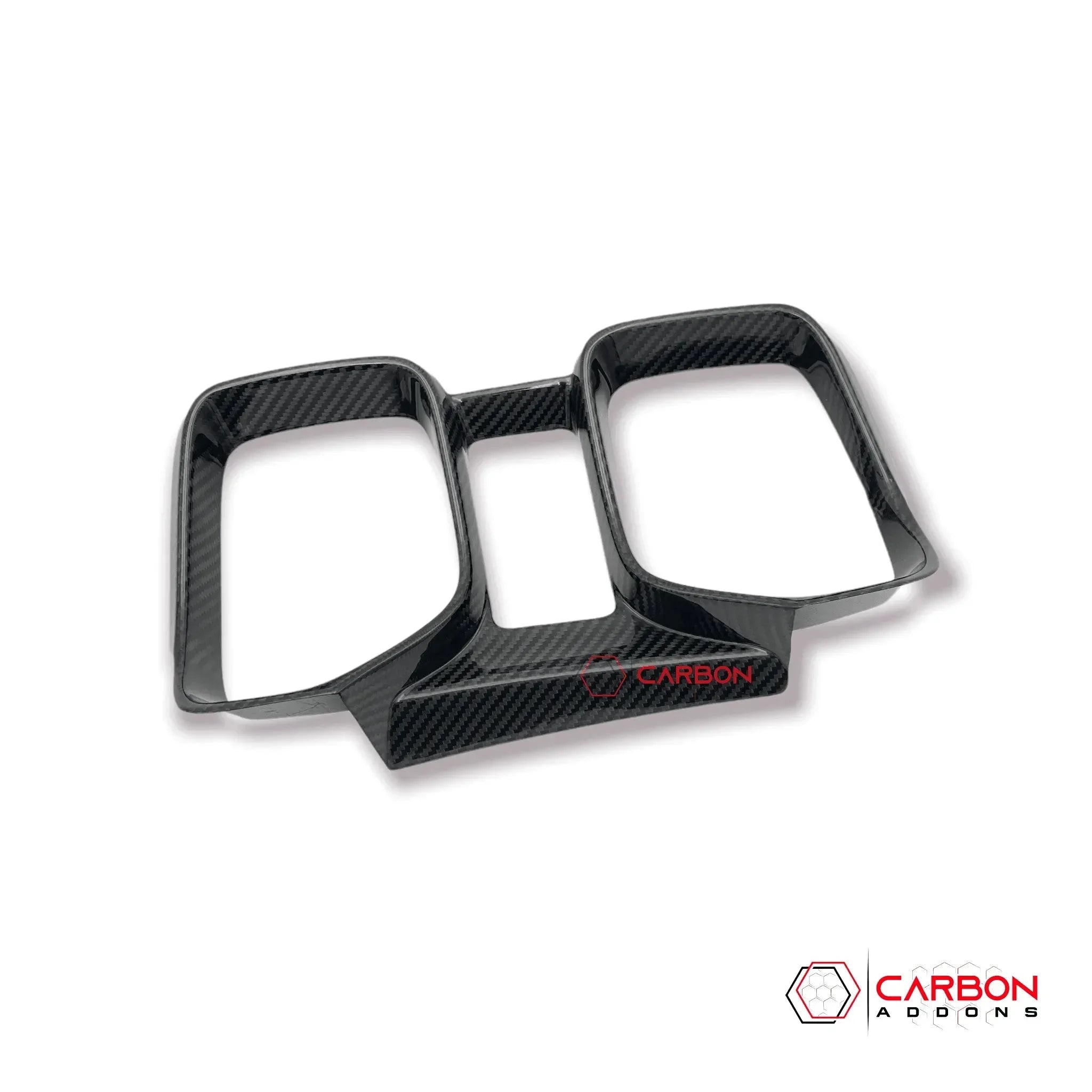 IKON MOTORSPORTS Carbon Fiber Print Rear Window Louver For 2010-2015 Chevy Camaro (Coupe Only)