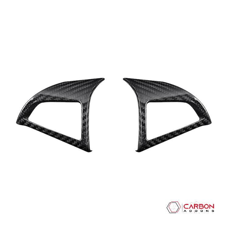 2012-2015 Chevy Camaro Carbon Fiber Steering Wheel Trim Cover - carbonaddons Carbon Fiber Parts, Accessories, Upgrades, Mods