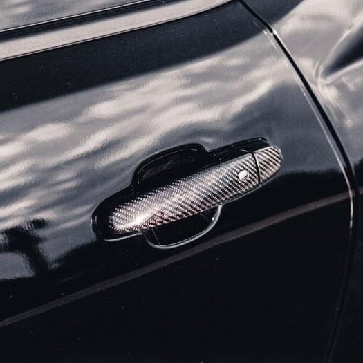 2016-2024 Camaro Carbon Fiber Exterior Door Handle Cover - carbonaddons Carbon Fiber Parts, Accessories, Upgrades, Mods