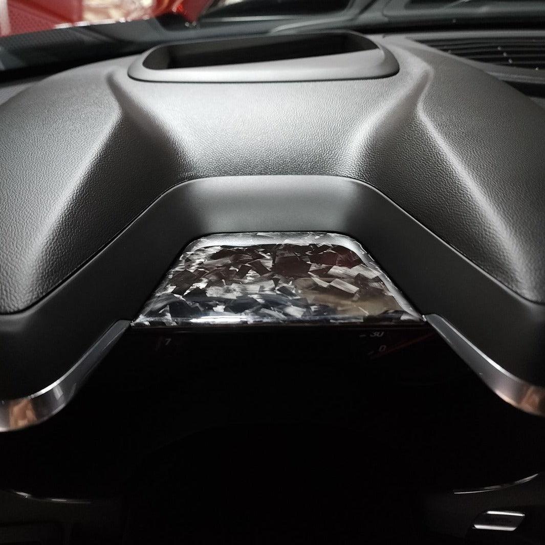 2016-2024 Camaro Real Carbon Fiber Overlay for Gauge Cluster Cover - carbonaddons Carbon Fiber Parts, Accessories, Upgrades, Mods
