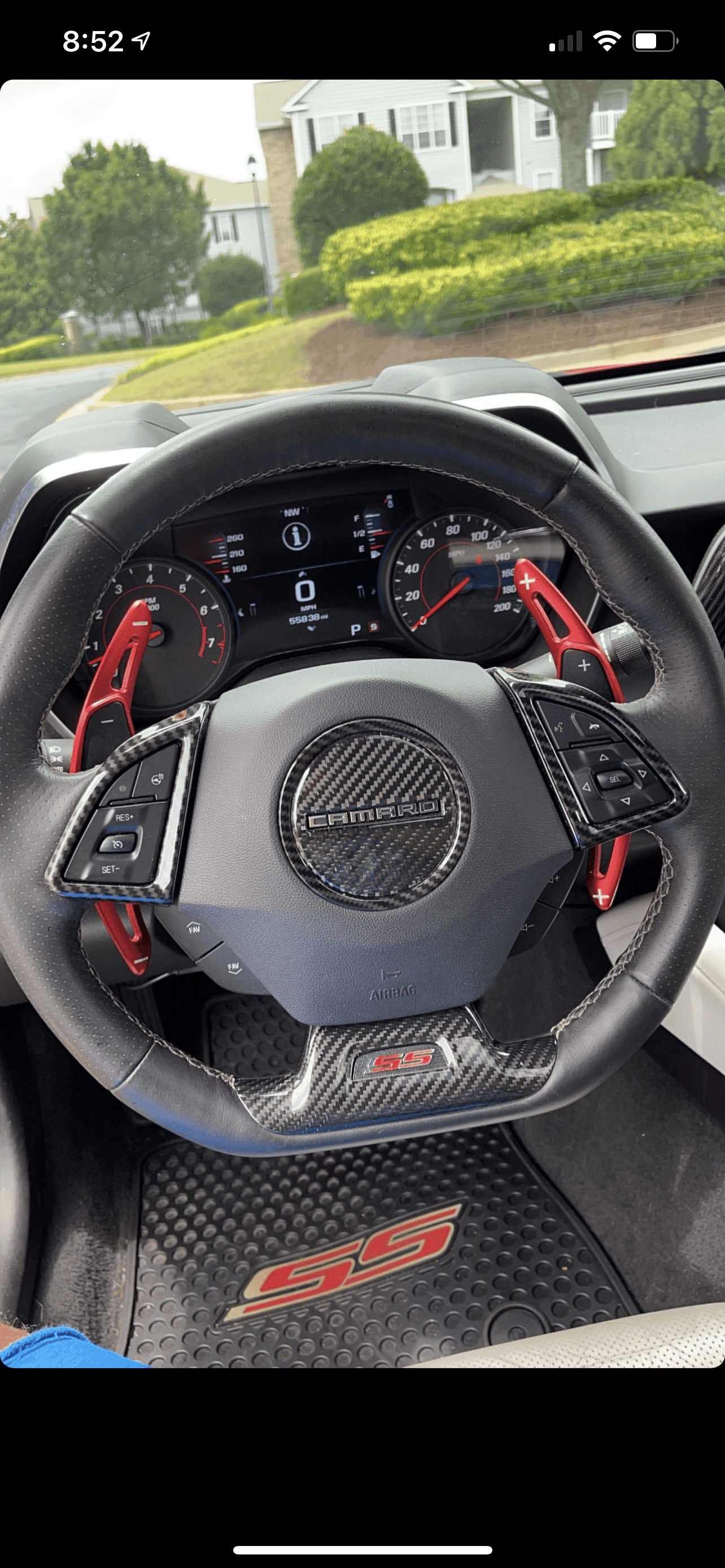 2016-2024 Camaro Steering Wheel and Airbag Chrome Delete Covers - carbonaddons Carbon Fiber Parts, Accessories, Upgrades, Mods