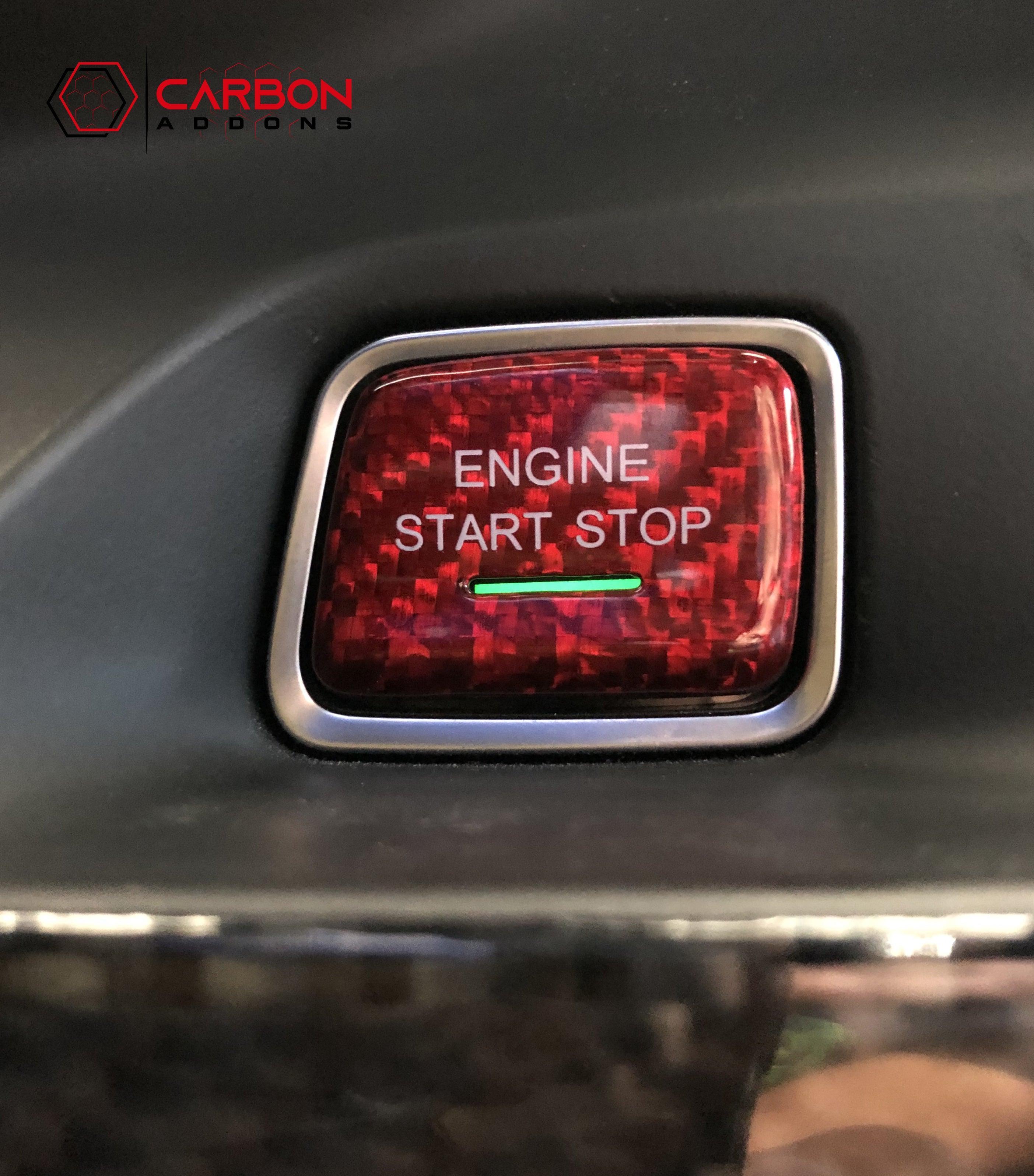 2016-2024 Camaro/2014-2019 Corvette Carbon Fiber Start Stop Engine Button Cover - carbonaddons Carbon Fiber Parts, Accessories, Upgrades, Mods