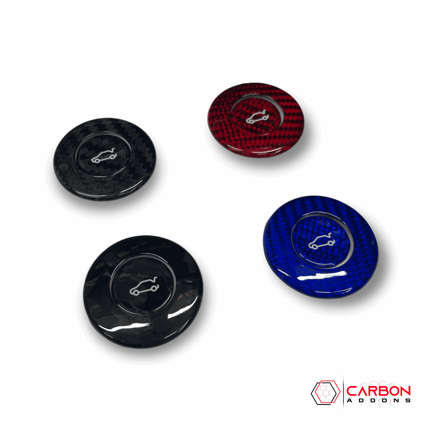 2016-2024 Camaros Carbon Fiber Trunk Release Button Cover - carbonaddons Carbon Fiber Parts, Accessories, Upgrades, Mods