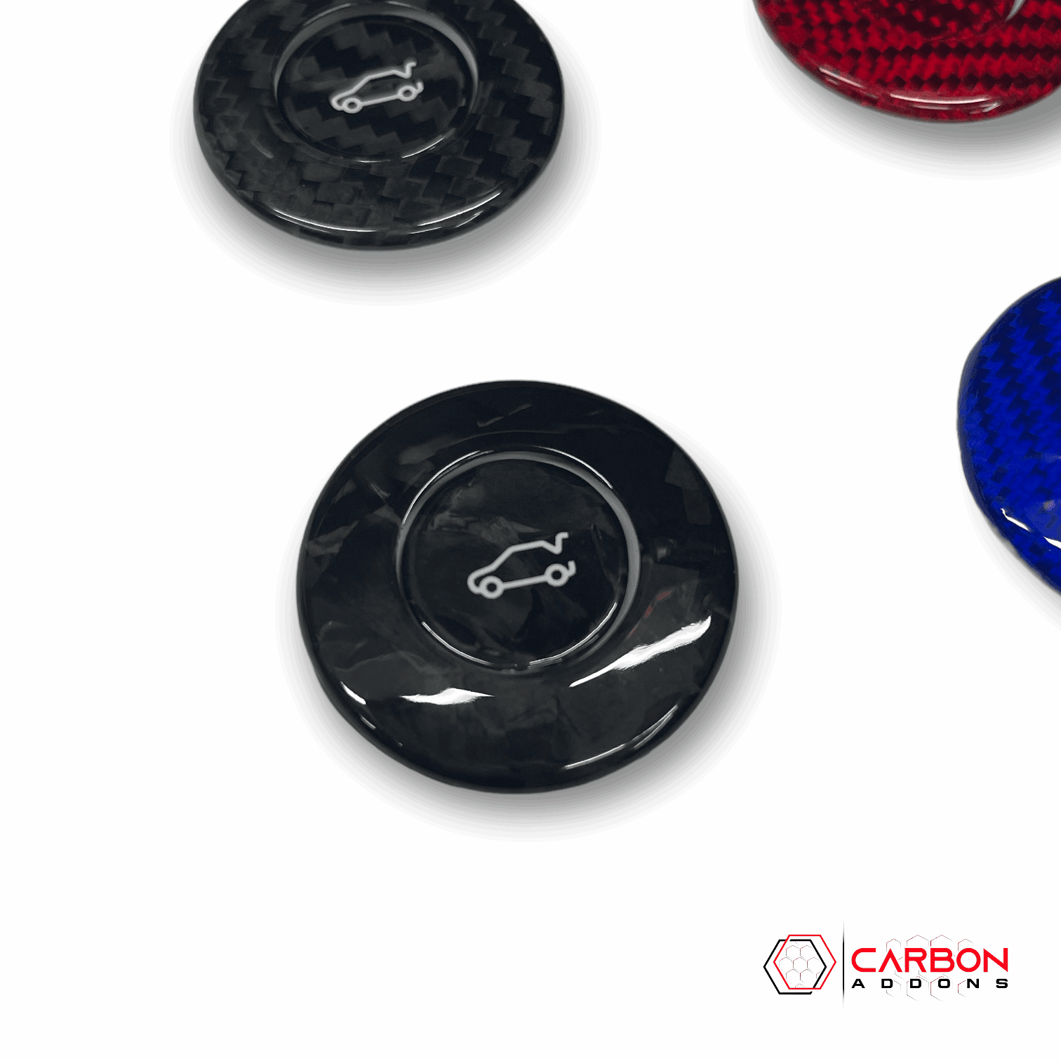 2016-2024 Camaros Carbon Fiber Trunk Release Button Cover - carbonaddons Carbon Fiber Parts, Accessories, Upgrades, Mods