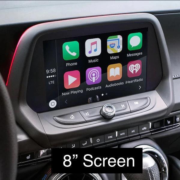 2016-2024 Chevy Camaro Carbon Fiber Infotainment Radio Screen Trim Cover - carbonaddons Carbon Fiber Parts, Accessories, Upgrades, Mods
