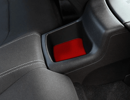 2016-2024 Chevy Camaro Carbon Fiber Interior Rear Seat Storage Trim Overlay - carbonaddons Carbon Fiber Parts, Accessories, Upgrades, Mods