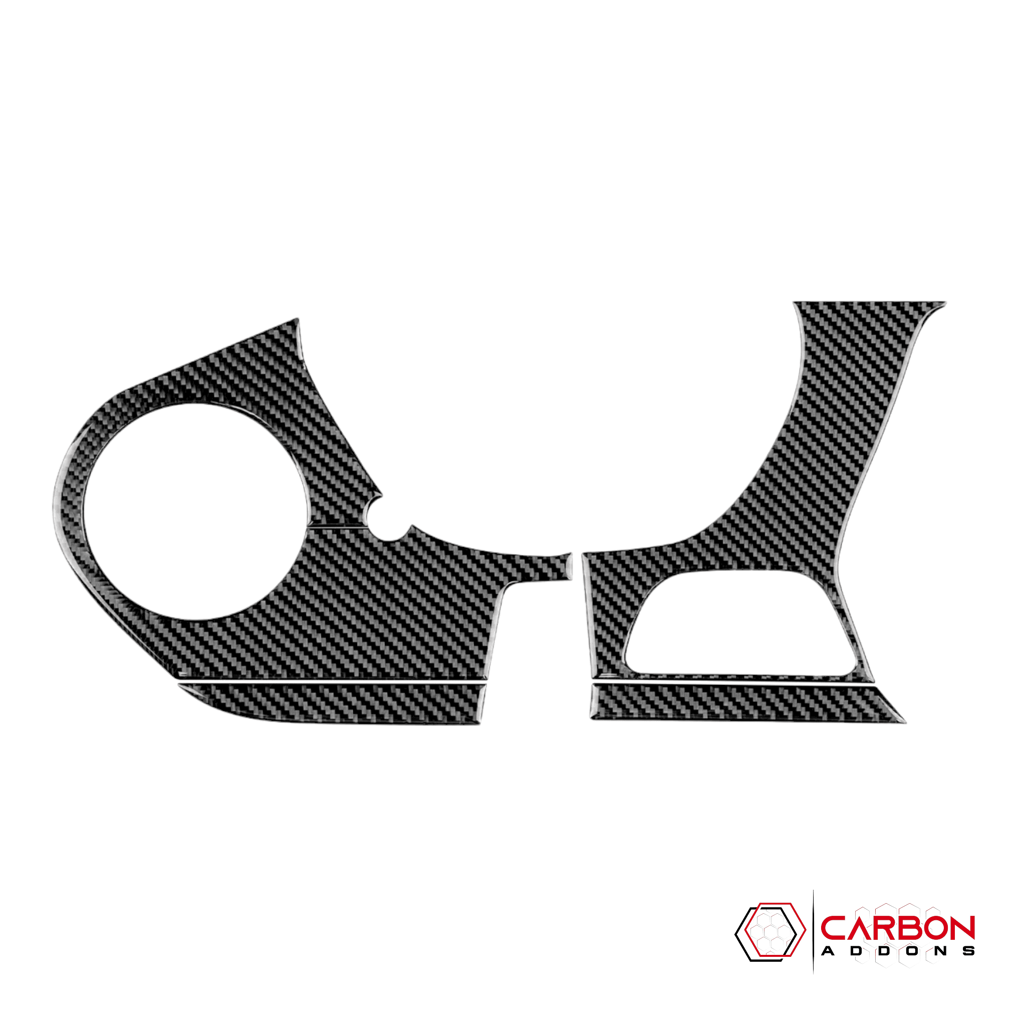 2016-2024 Chevy Camaro Real Carbon Fiber Driver Side Dash Overlay - carbonaddons Carbon Fiber Parts, Accessories, Upgrades, Mods