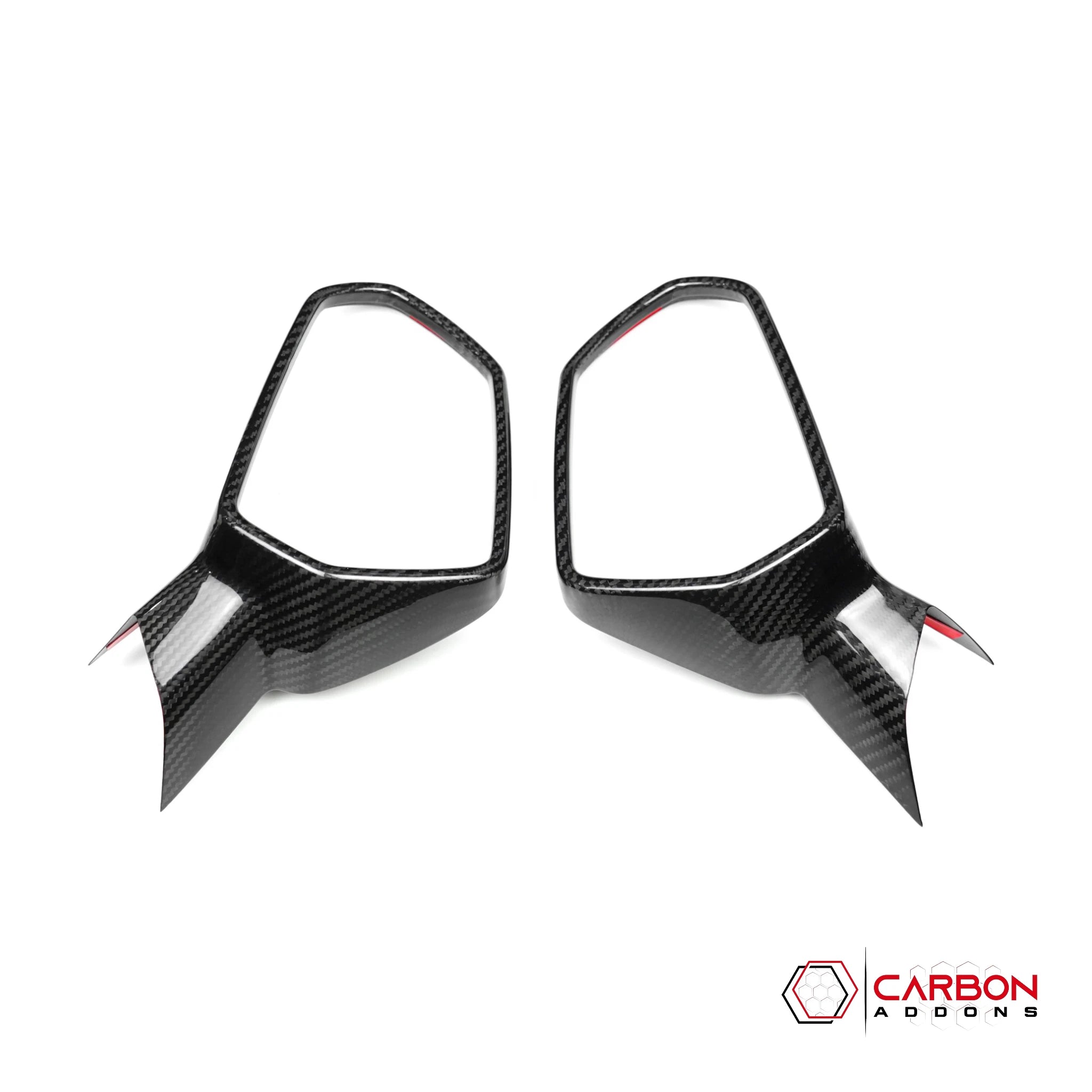 2016-2024 Chevrolet Camaro Real Carbon Fiber Front Mirror Cap Covers