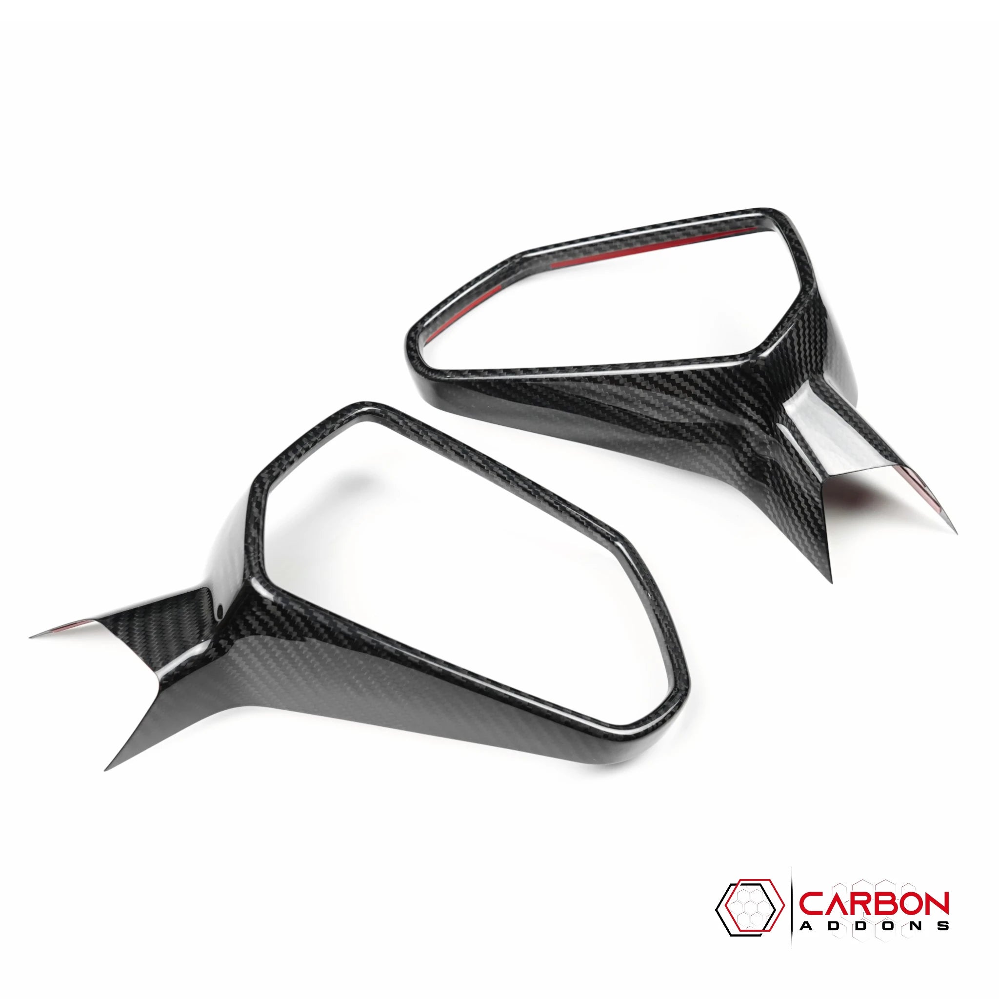 2016-2024 Chevrolet Camaro Real Carbon Fiber Front Mirror Cap Covers