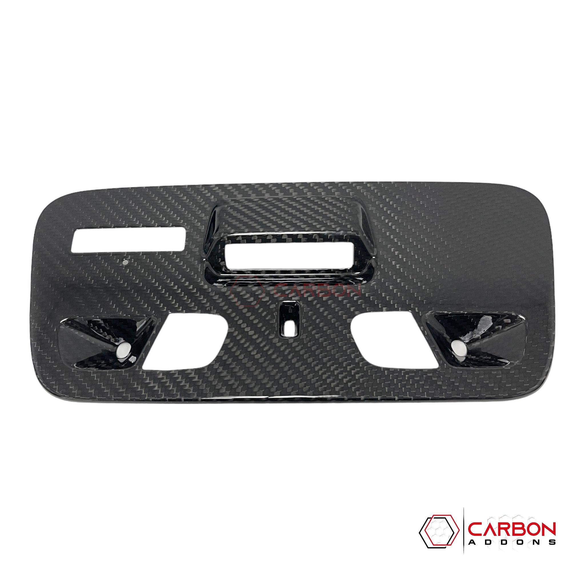 2016–2018 Camaro Real Carbon Fiber Over Head Dome Light Trim Covers - carbonaddons Carbon Fiber Parts, Accessories, Upgrades, Mods