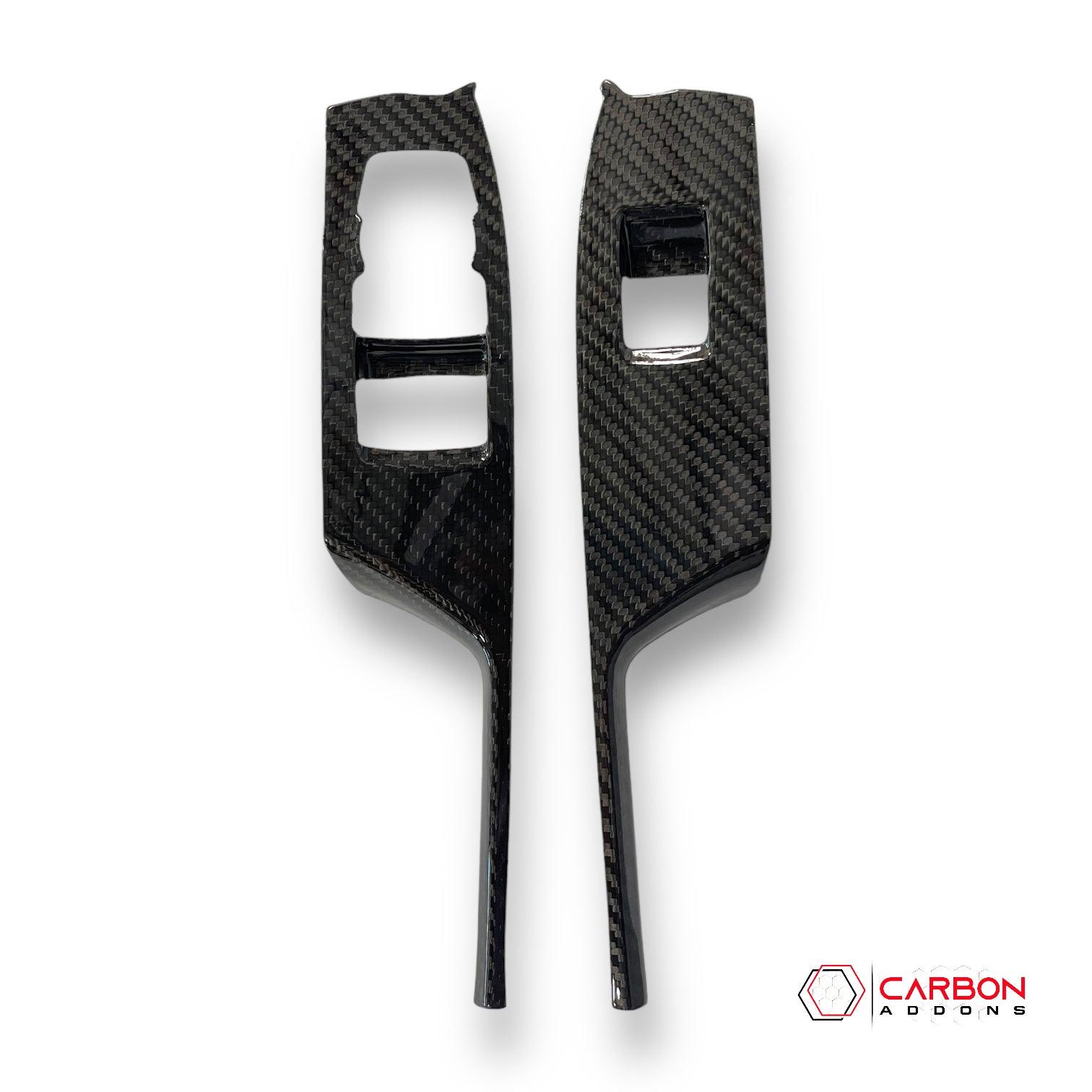 2016–2024 Camaro Real Carbon Fiber Window Switch Covers - carbonaddons Carbon Fiber Parts, Accessories, Upgrades, Mods