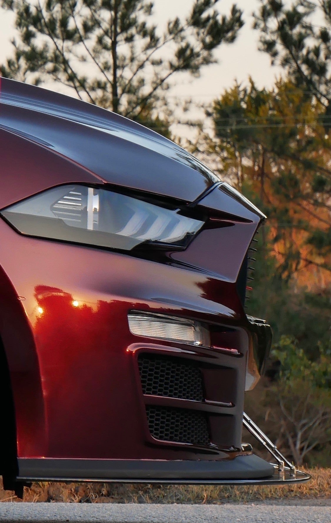 Ford Mustang S550 Carbon Fiber Front Wind Splitter (2018–2023) by APR Performance