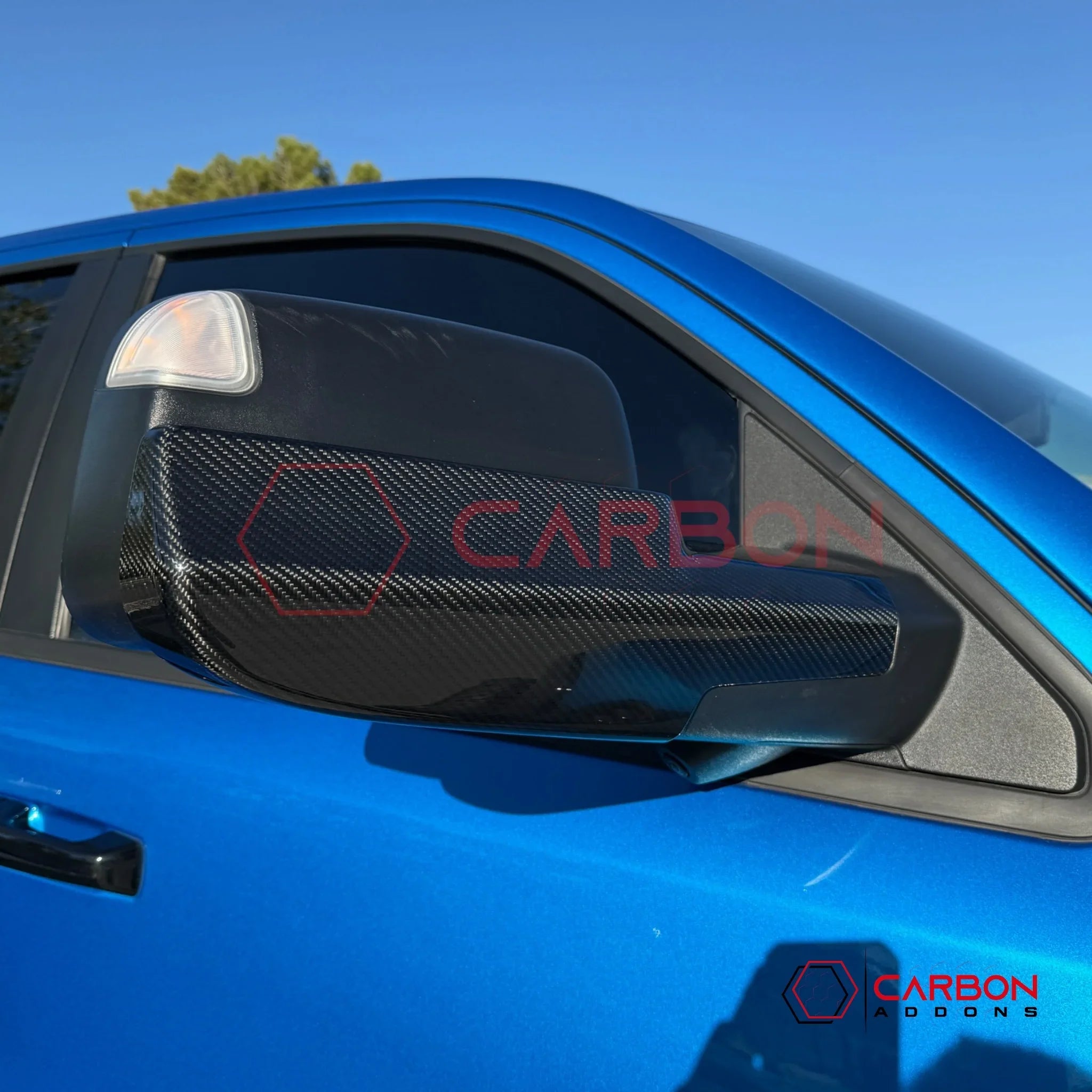 2019+ RAM 1500 / TRX / RHO Tow Mirror Base Real Carbon Fiber