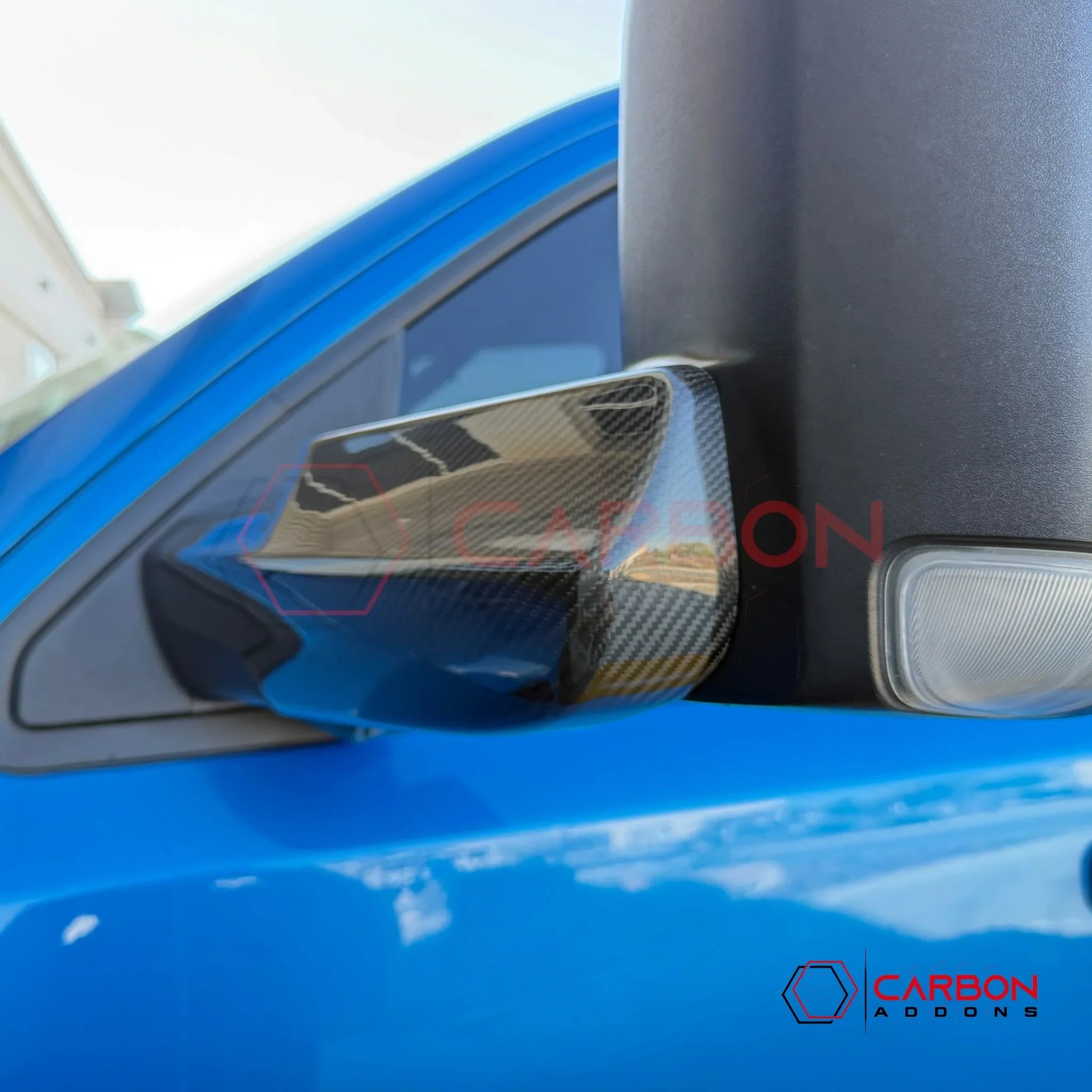 2019+ RAM 1500 / TRX / RHO Tow Mirror Base Real Carbon Fiber