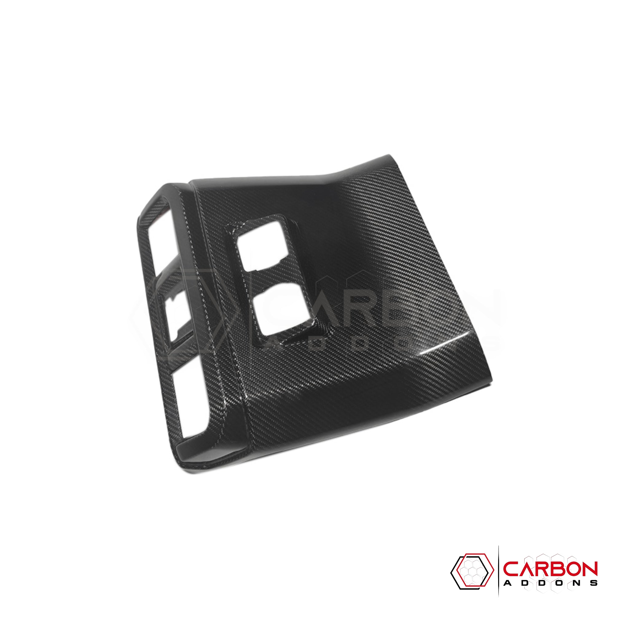 2021+ Ford F-150 Carbon Fiber Center Console Rear AC Vent Trim Cover