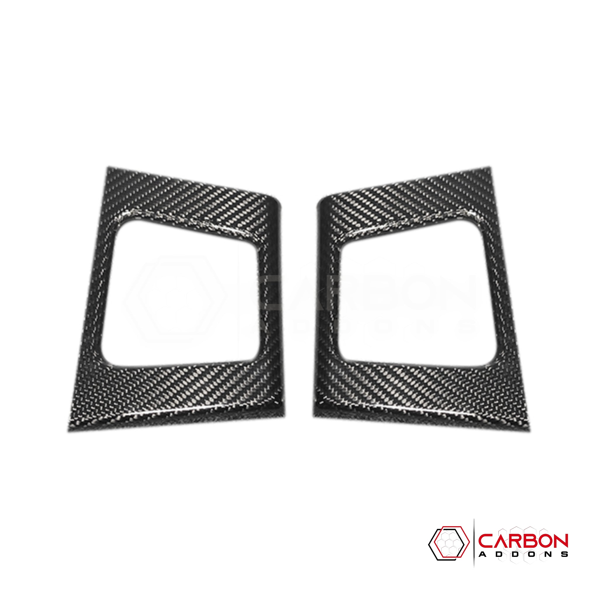 2021+ Ford F-150 Carbon Fiber Rear Door Storage Frame Cover