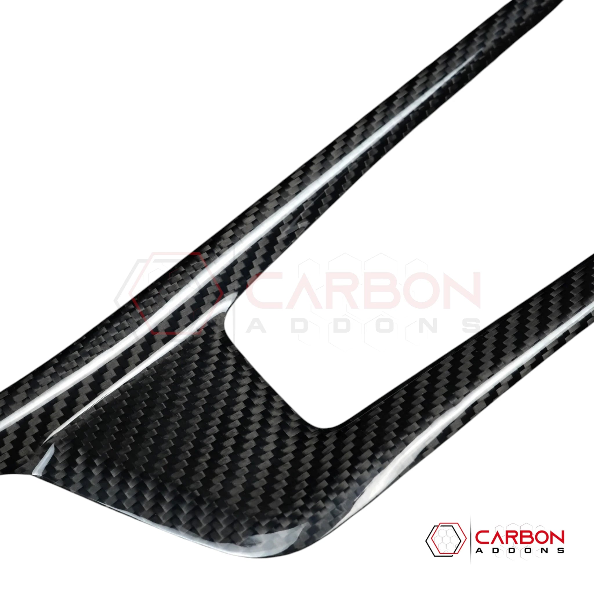 2024+ Dodge Charger Real Carbon Fiber Center Console Gear Shifter Trim Cover