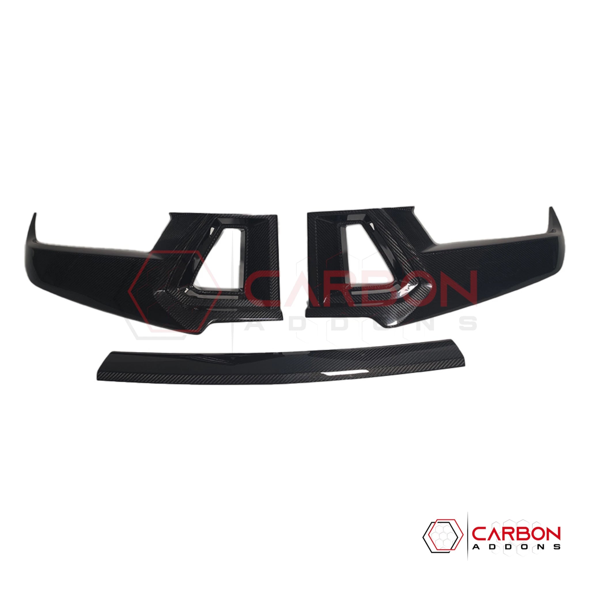 2024+ Ford Mustang Dark Horse Real Carbon Fiber Front Upper Grille Trim