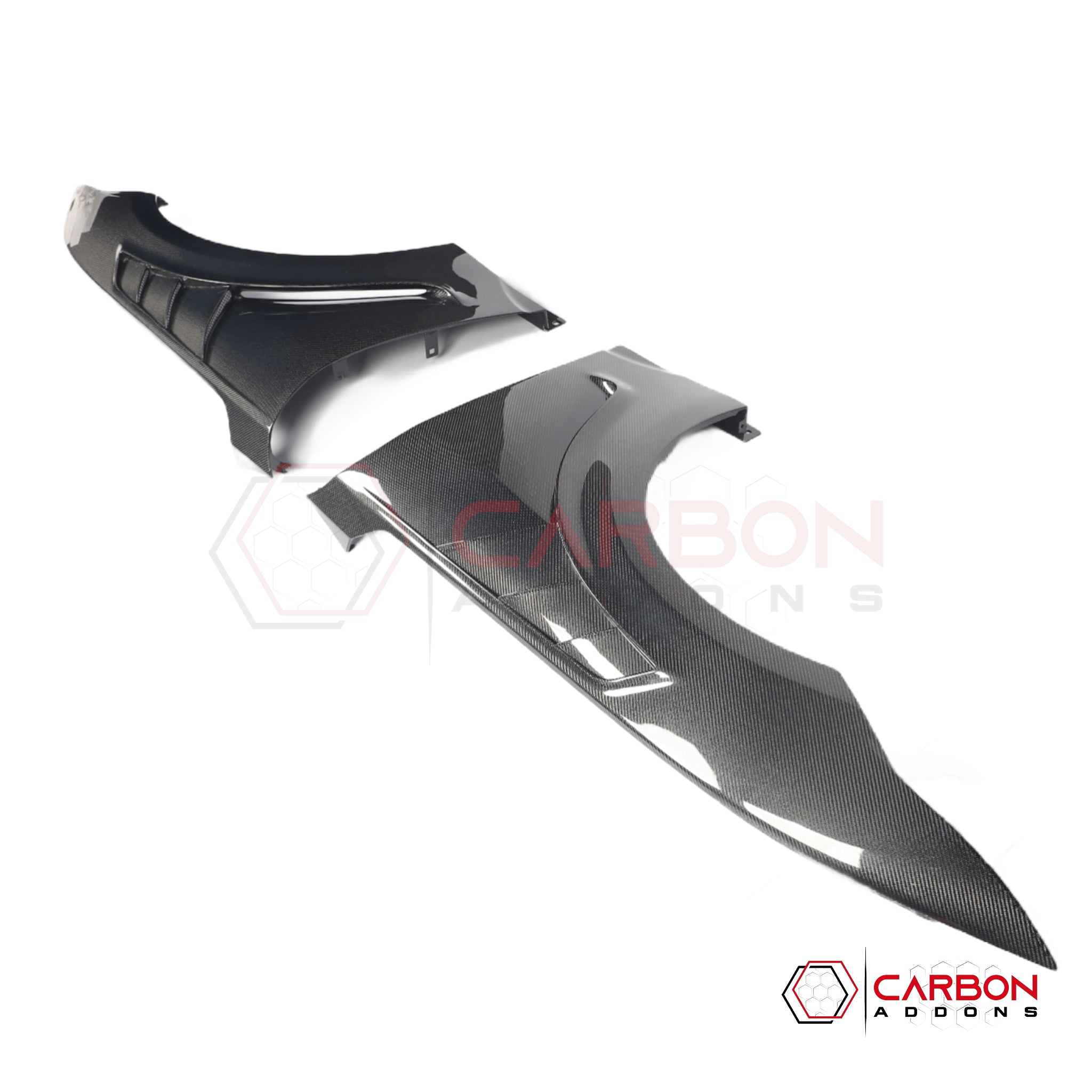 2024+ S650 Mustang GTD Style Carbon Fiber Fenders | V2