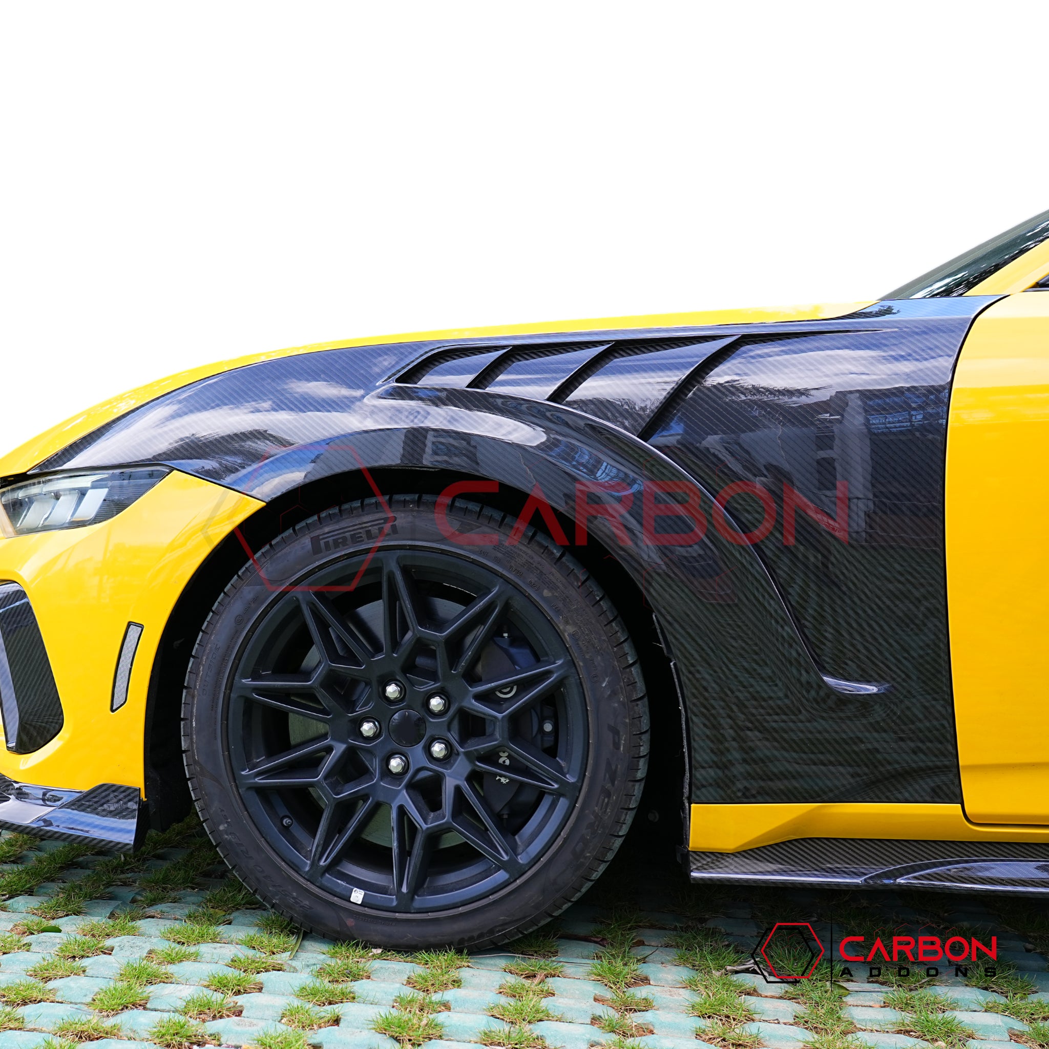 2024+ S650 Mustang GTD Style Carbon Fiber Fenders | V2