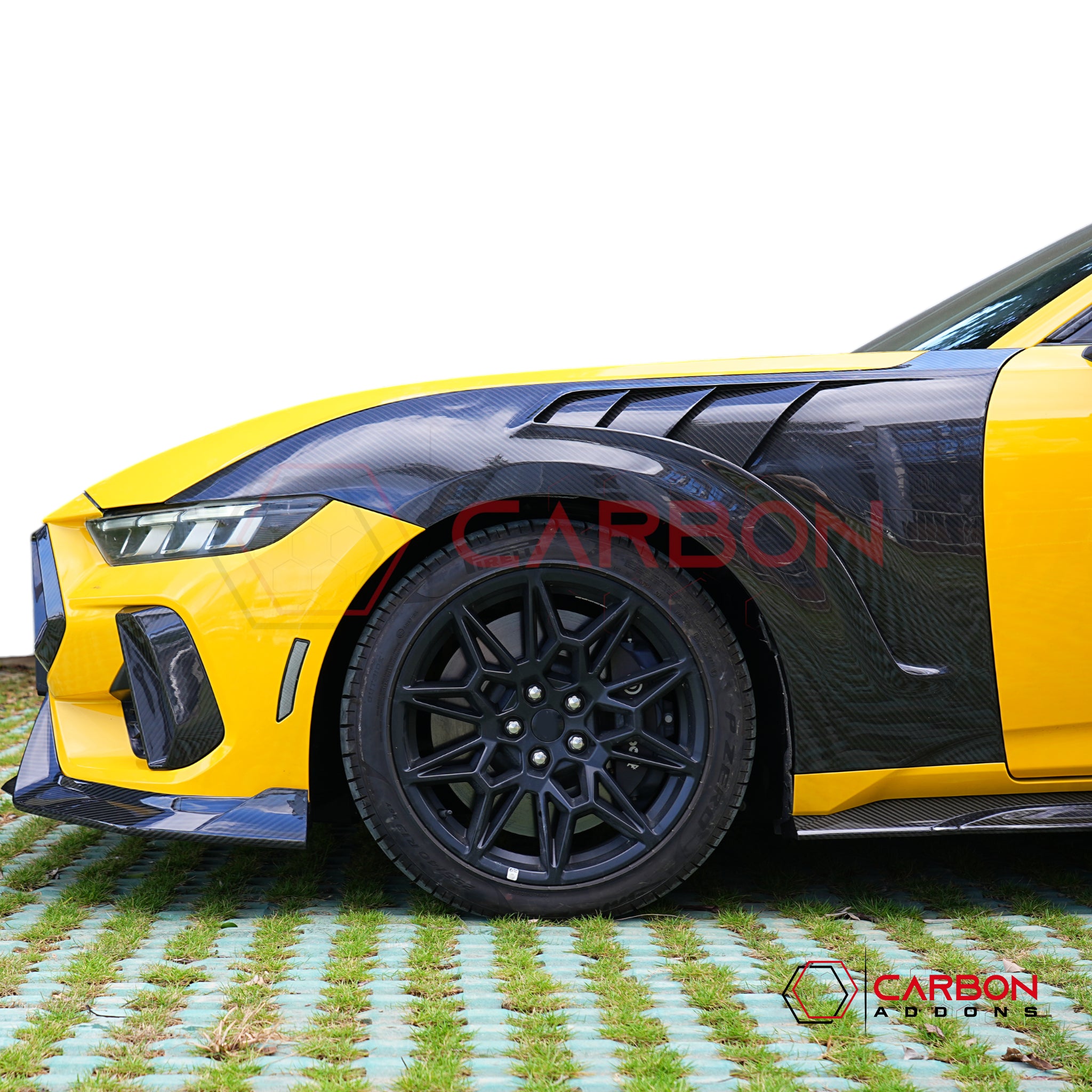 2024+ S650 Mustang GTD Style Carbon Fiber Fenders | V2