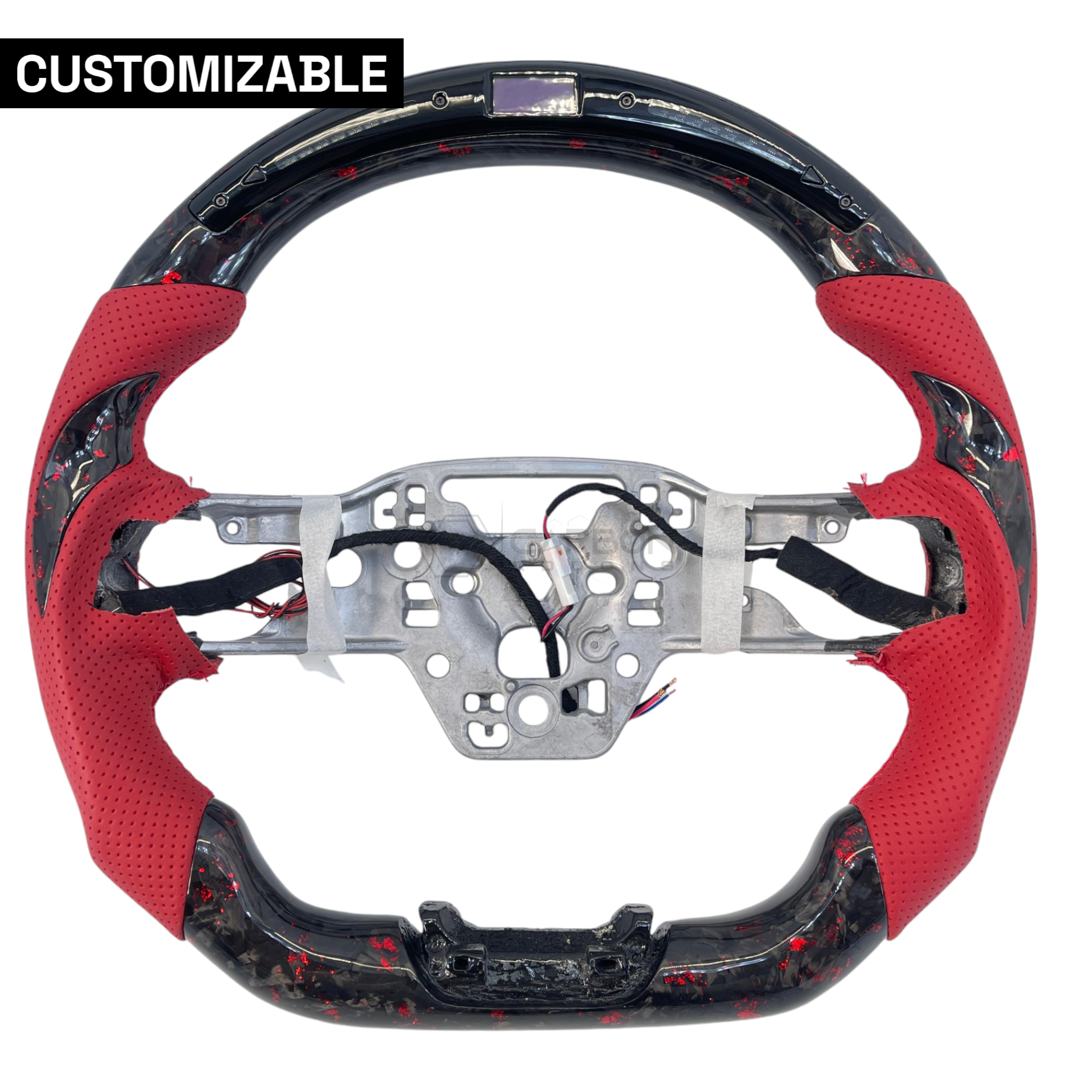 2024+ Mustang Customizable Carbon Fiber Steering Wheel