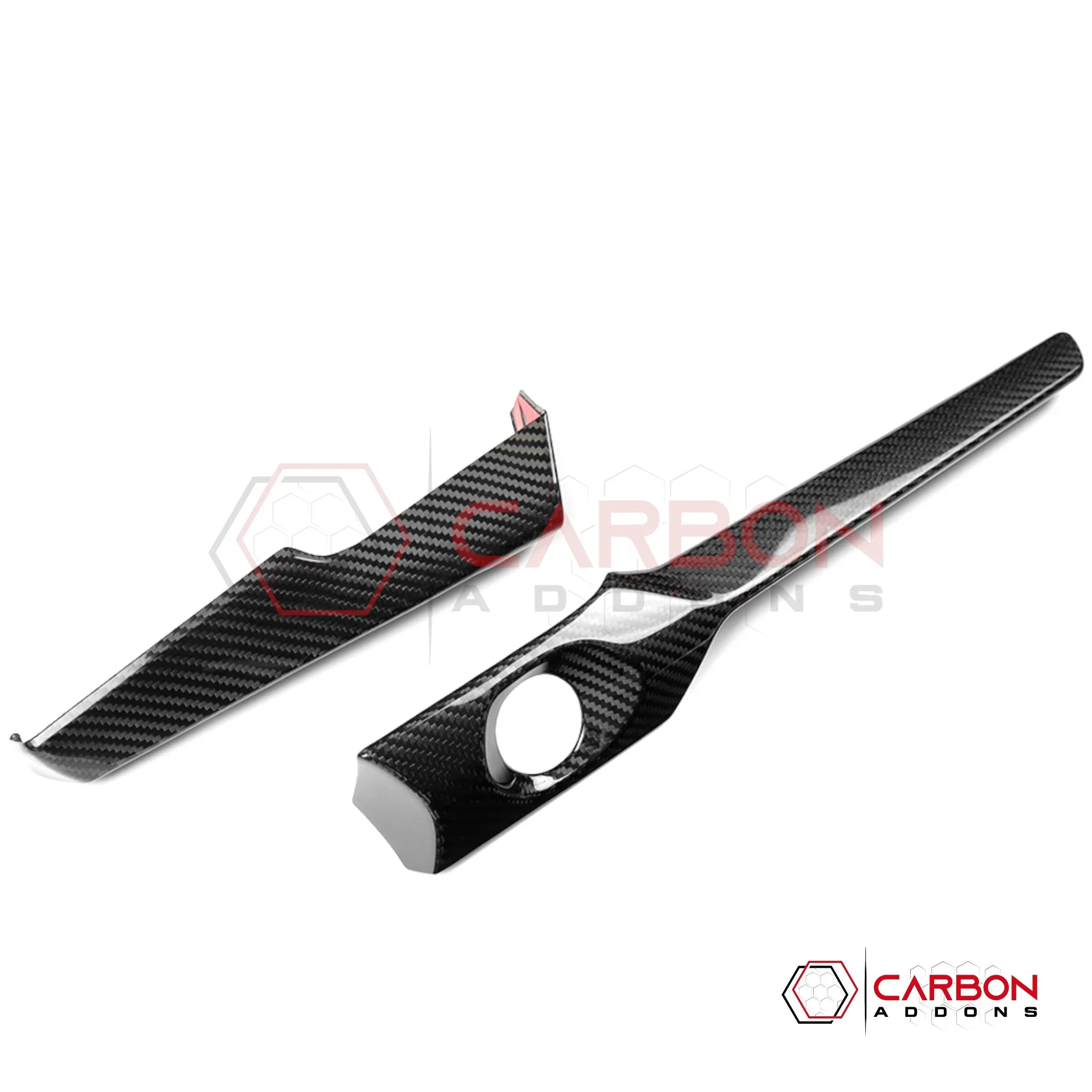 2026+ C8 Corvette Carbon Fiber Infotainment Lower Dash Trim Covers