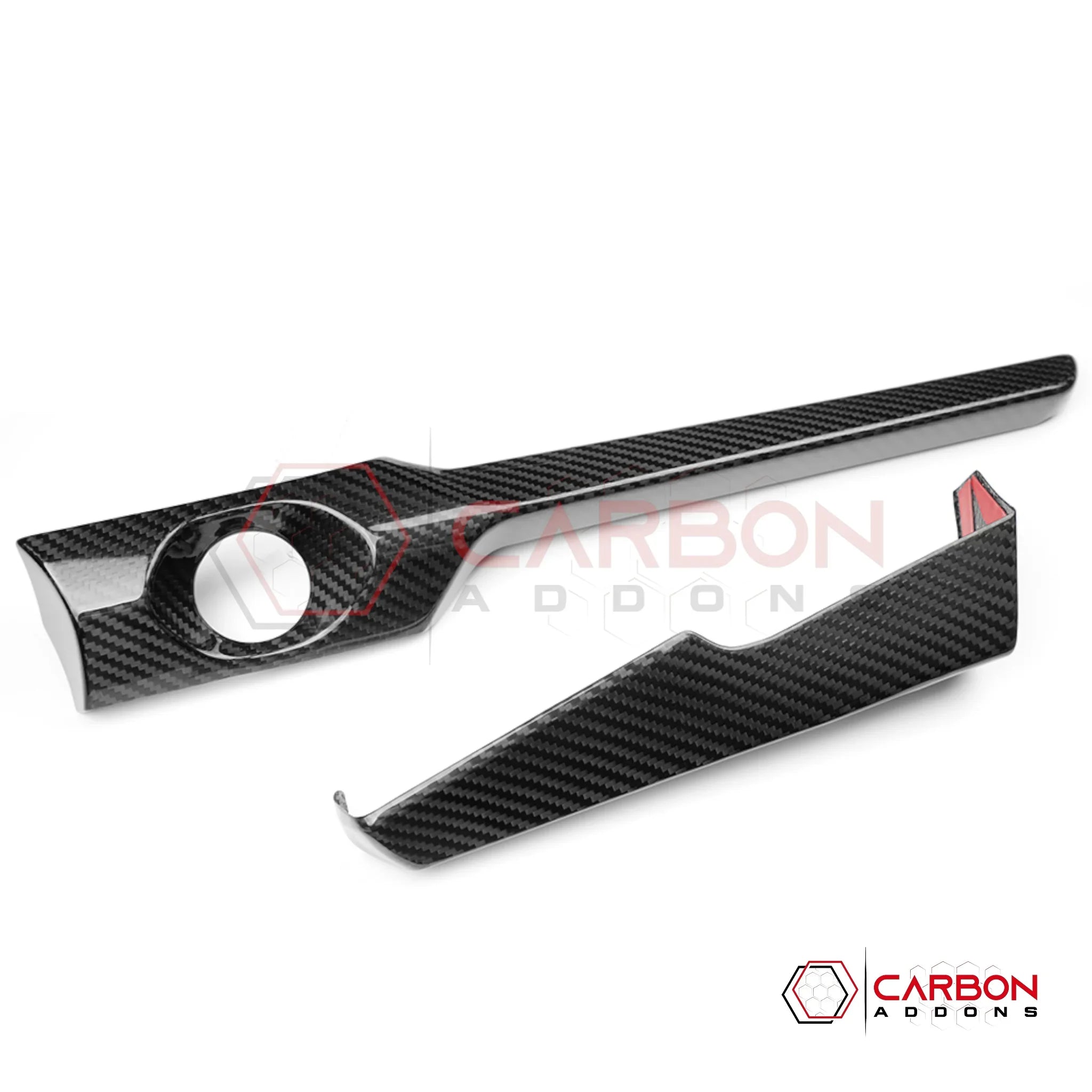 2026+ C8 Corvette Carbon Fiber Infotainment Lower Dash Trim Covers
