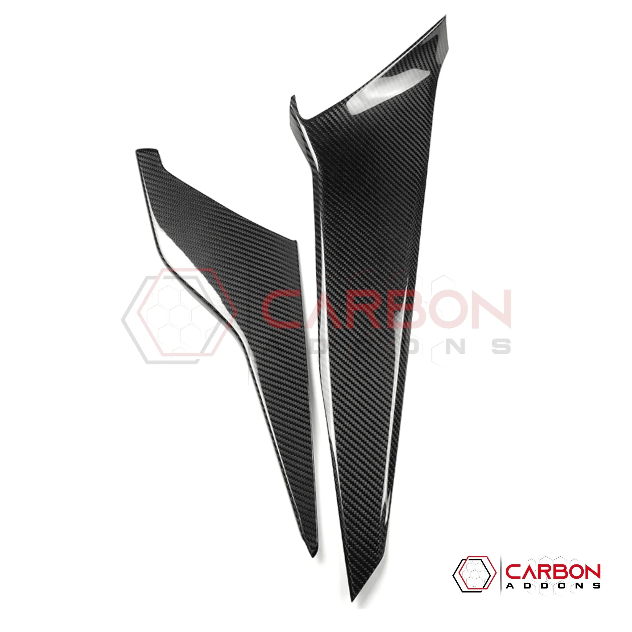 2026+ Chevrolet C8 Corvette Carbon Fiber Center Console Side Trim Covers