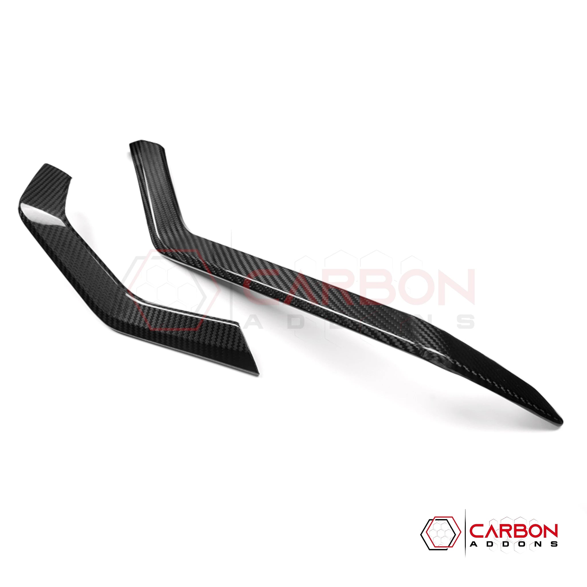 2026+ Corvette C8 Dashboard Outer Display Side Stripes Real Carbon Fiber Cover
