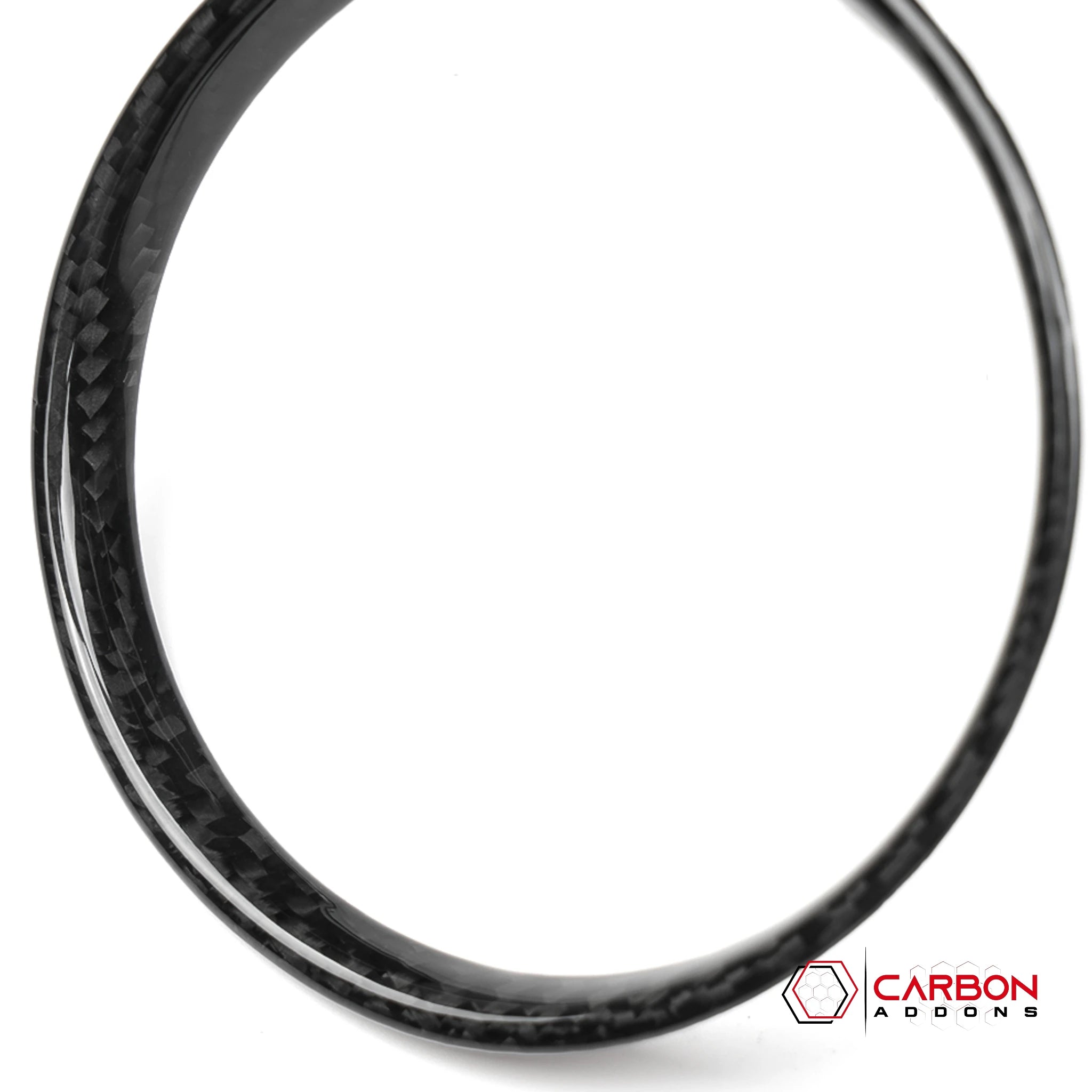 2026+ Corvette C8 Real Carbon Fiber Center Console Cup Holder Ring Trim Covers Real Carbon Fiber