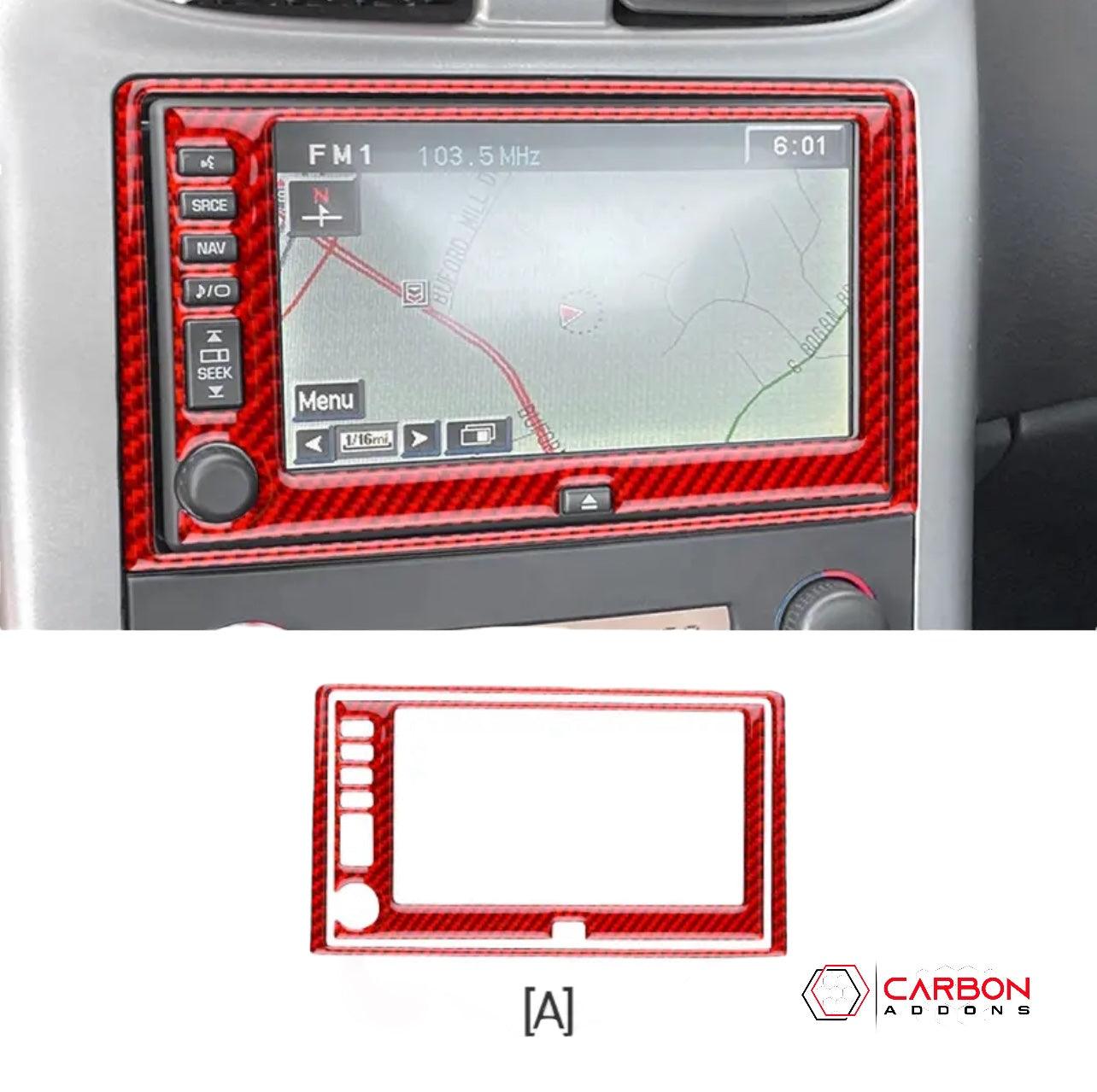 Real Carbon Fiber Radio & Navigation Control Panel Overlay | C6 2005-2013 Corvette