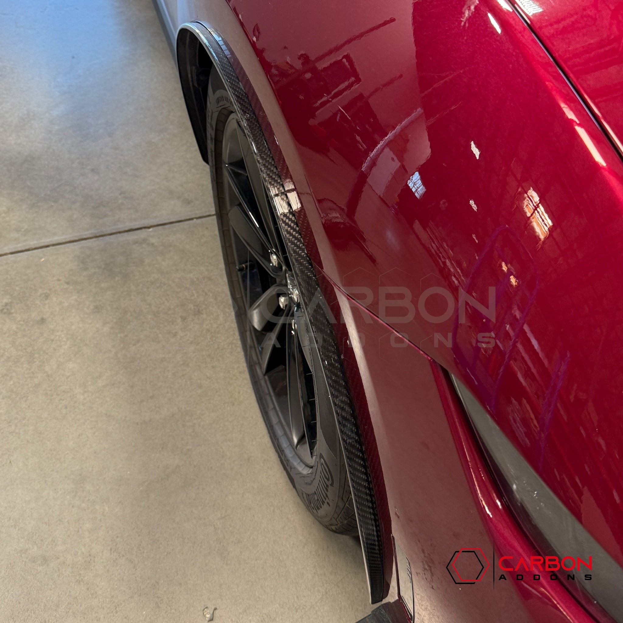 2024+ Ford Mustang Carbon Fiber Front Fender Flares (Pair)