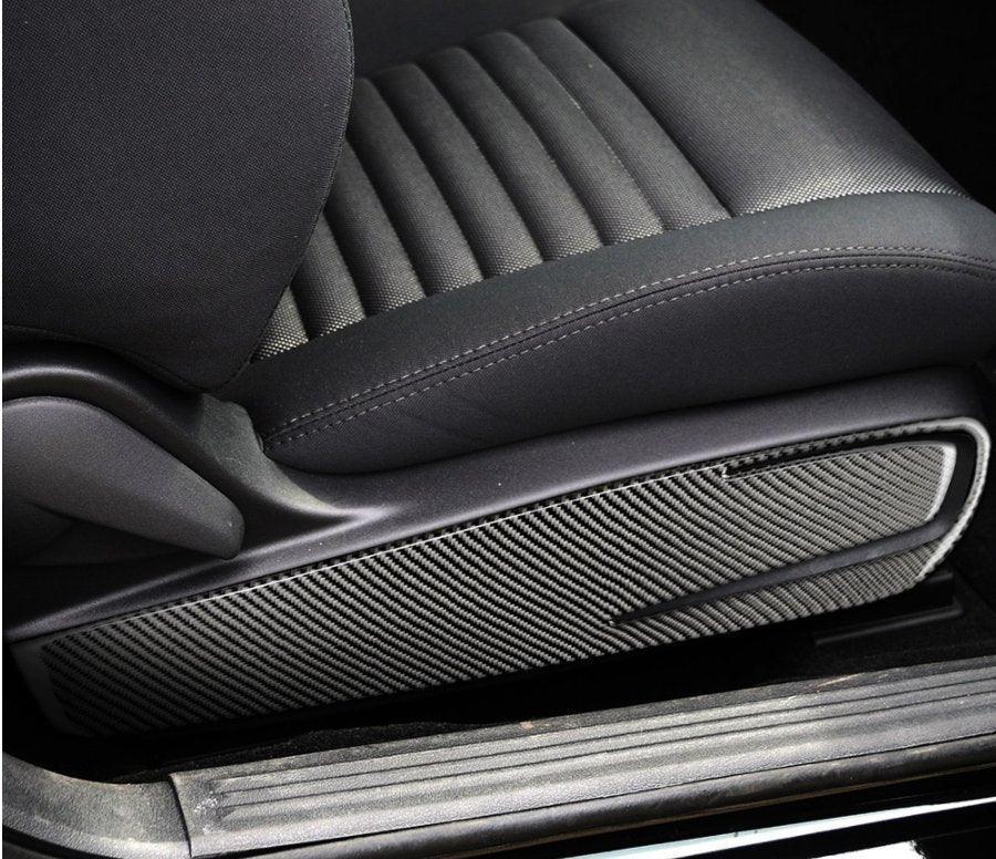 2pcs Carbon Fiber Seat Side Panel Overlay for Dodge Challenger 2015-2023 - carbonaddons Carbon Fiber Parts, Accessories, Upgrades, Mods