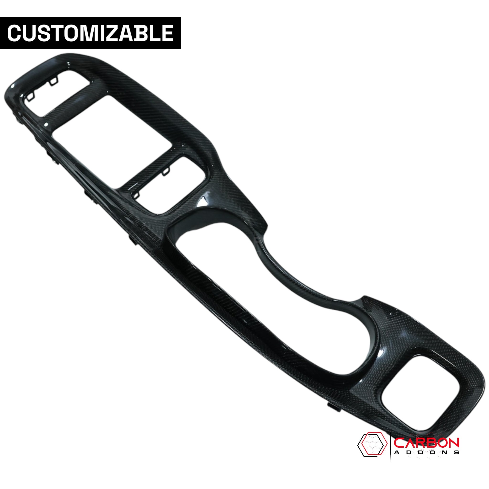 2015+ Dodge Charger Customizable Direct Replacement Carbon Fiber Dash Bezel