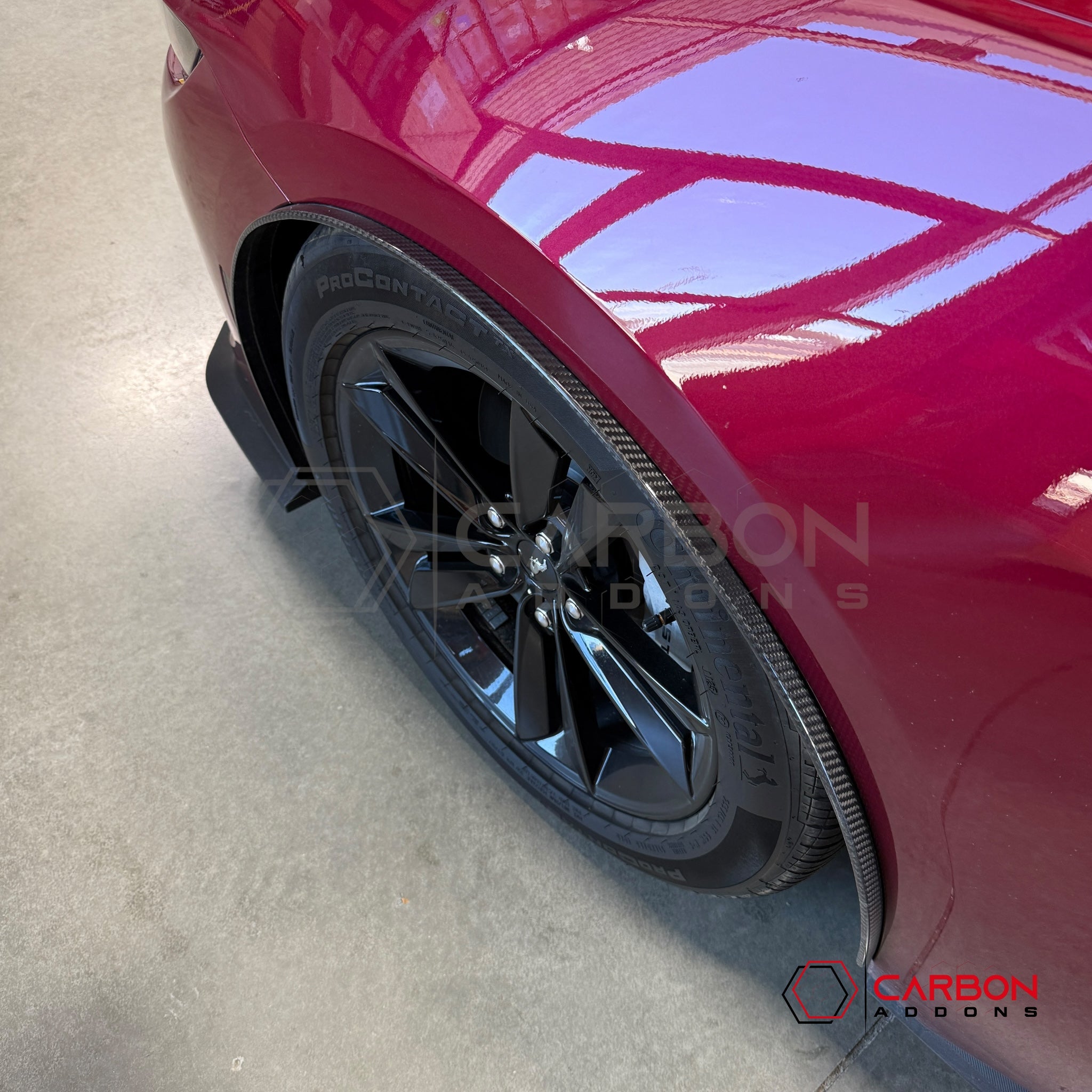 2024+ Ford Mustang Carbon Fiber Front Fender Flares (Pair)