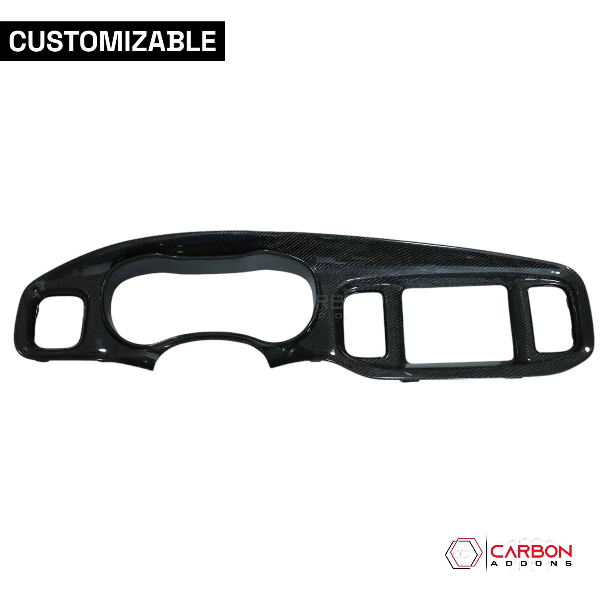 2015+ Dodge Charger Customizable Direct Replacement Carbon Fiber Dash Bezel