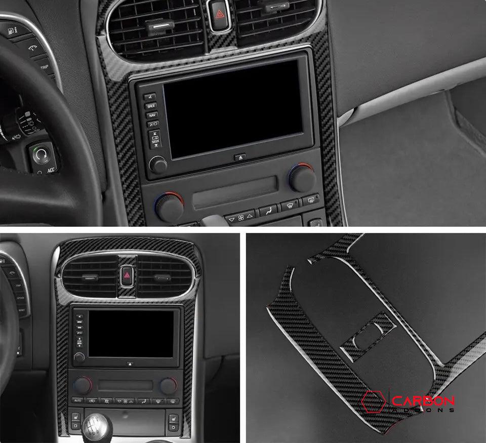 [3pcs] Real Carbon AC and Radio Dash Trim Overlay | C6 2005-2013 Corvette - carbonaddons Carbon Fiber Parts, Accessories, Upgrades, Mods