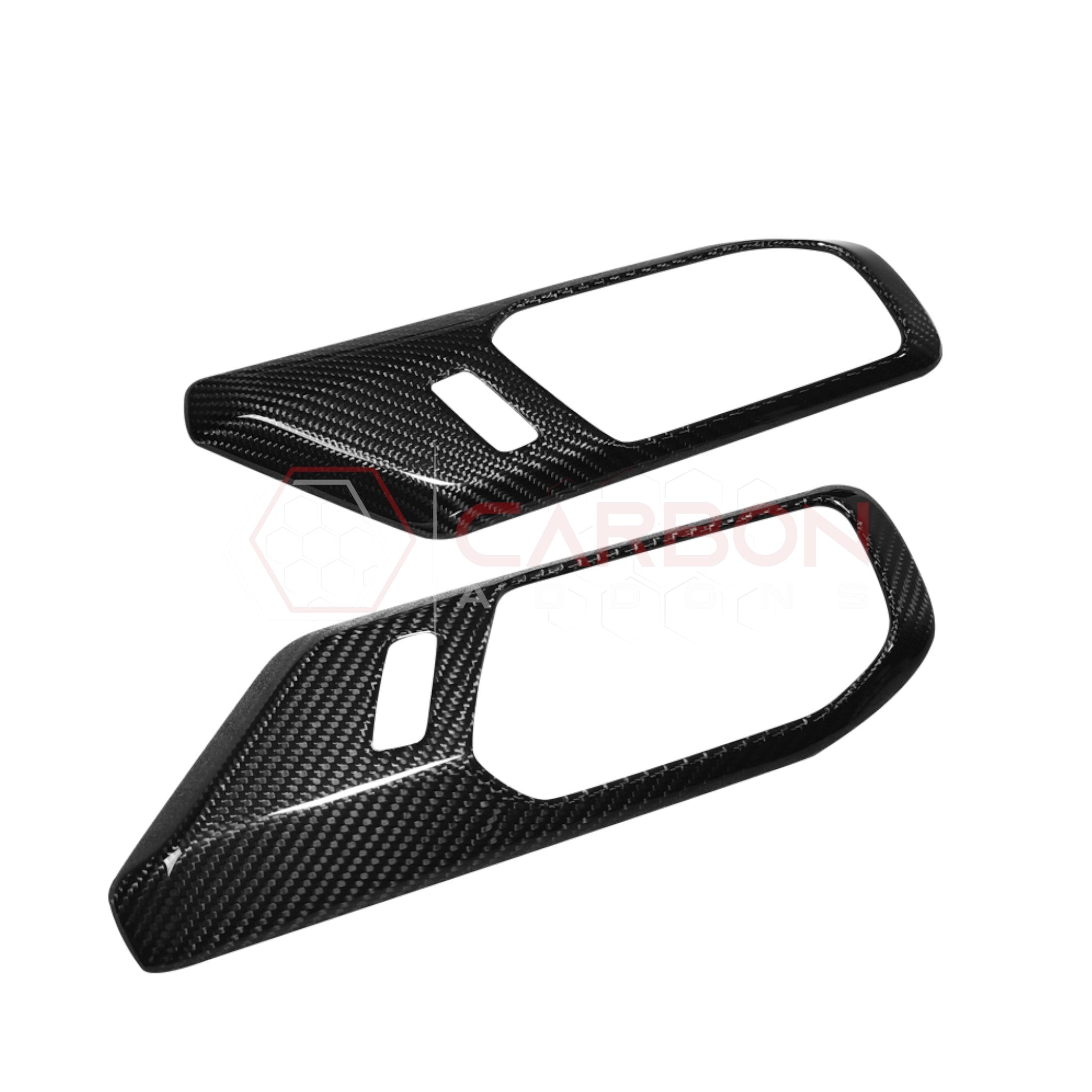 2021+ Ford Bronco Real Carbon Fiber Interior Door Handle Trim Covers