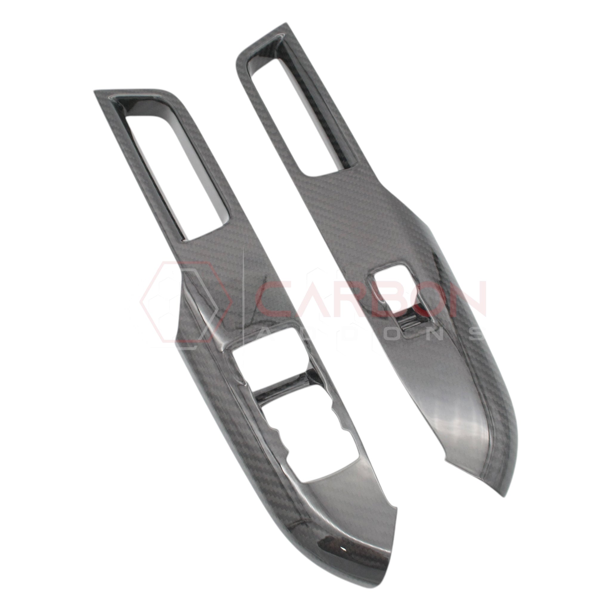 European Models | 2024+ S650 Ford Mustang Hard Carbon Fiber Window Switch Control Trim Cover