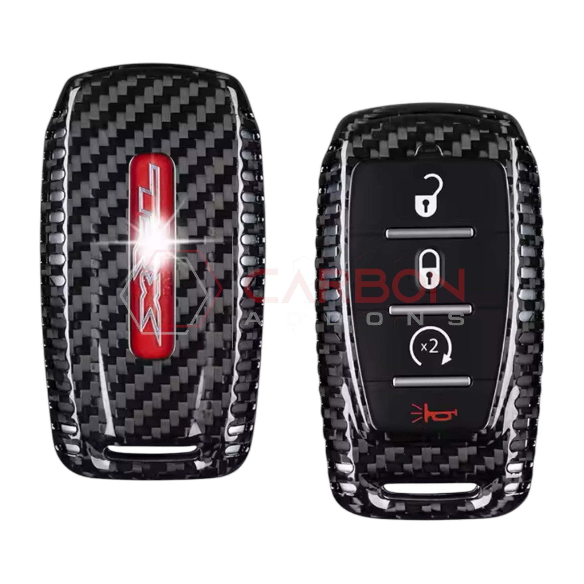 2019+ RAM Real Carbon Fiber Key Fob Cover