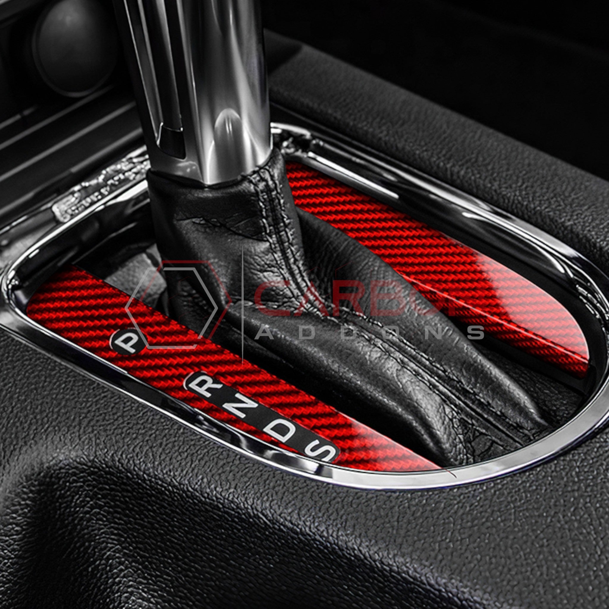 Mustang 2015-2023 Carbon Fiber Automatic Gear Shift Bezel Cover