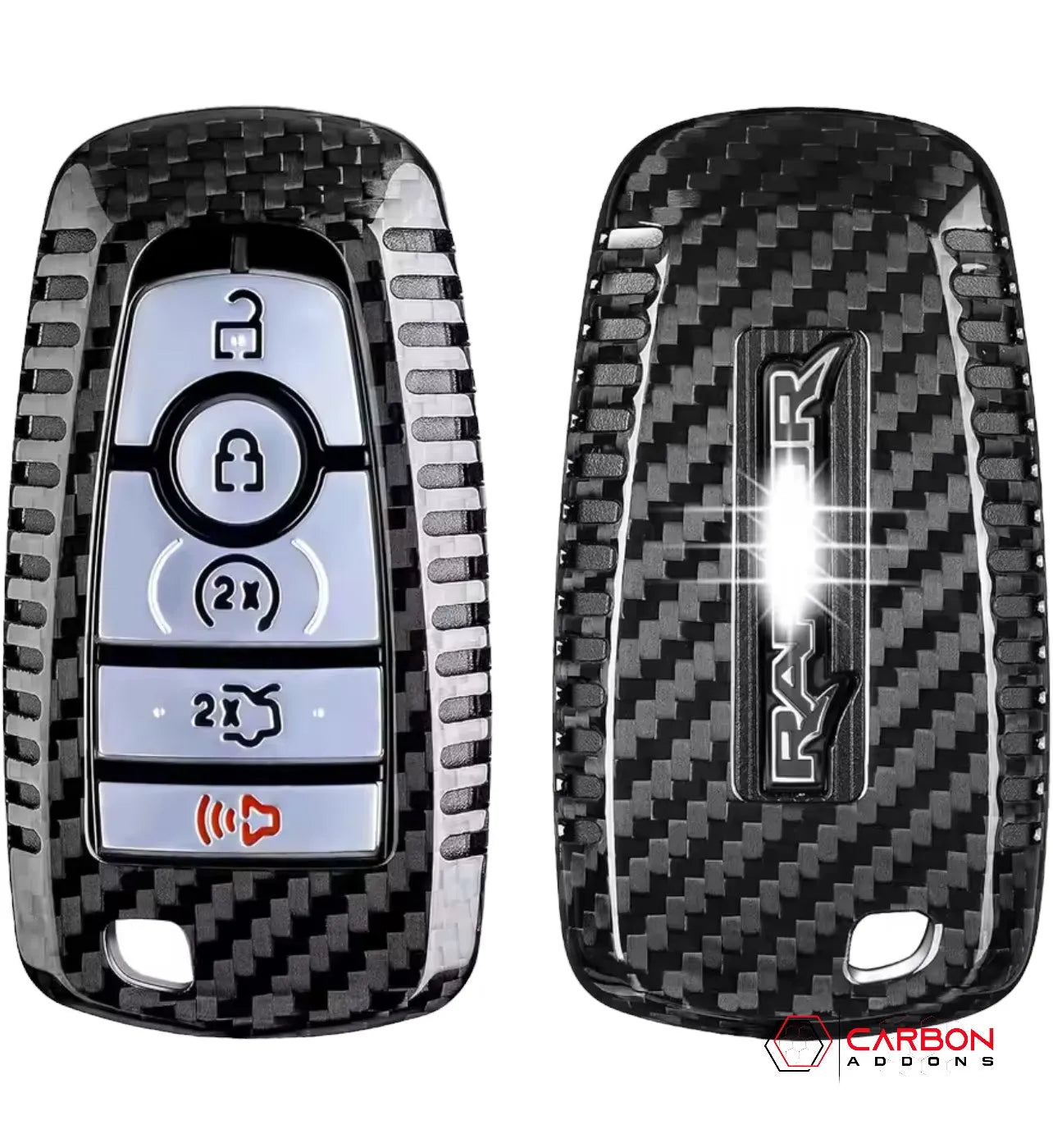 Ford Raptor 2017-2024 Real Carbon Fiber Key Fob Cover