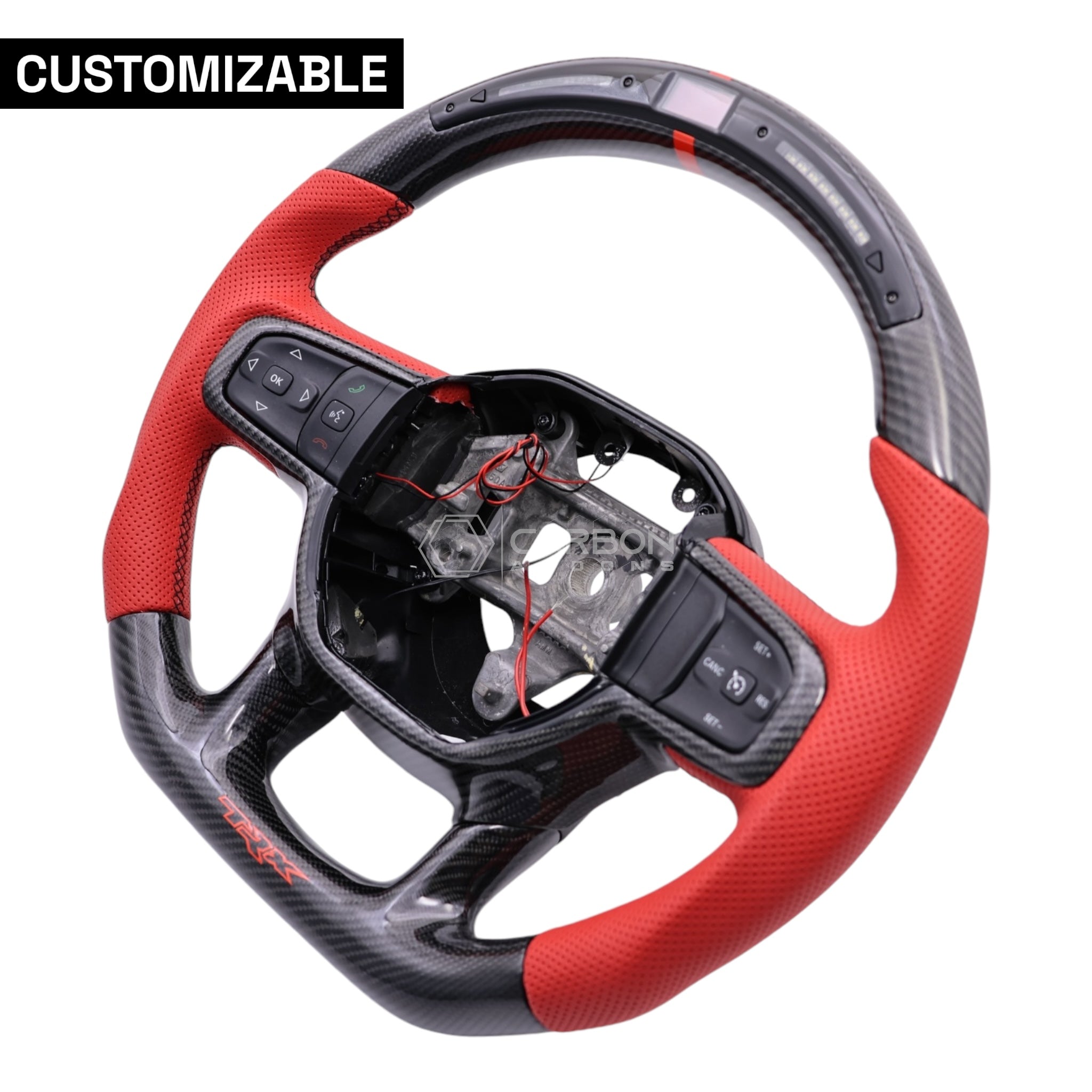 RAM TRX | 1500 | 2500 | 3500 Custom Heated Carbon Fiber Steering Wheel 2019-2024