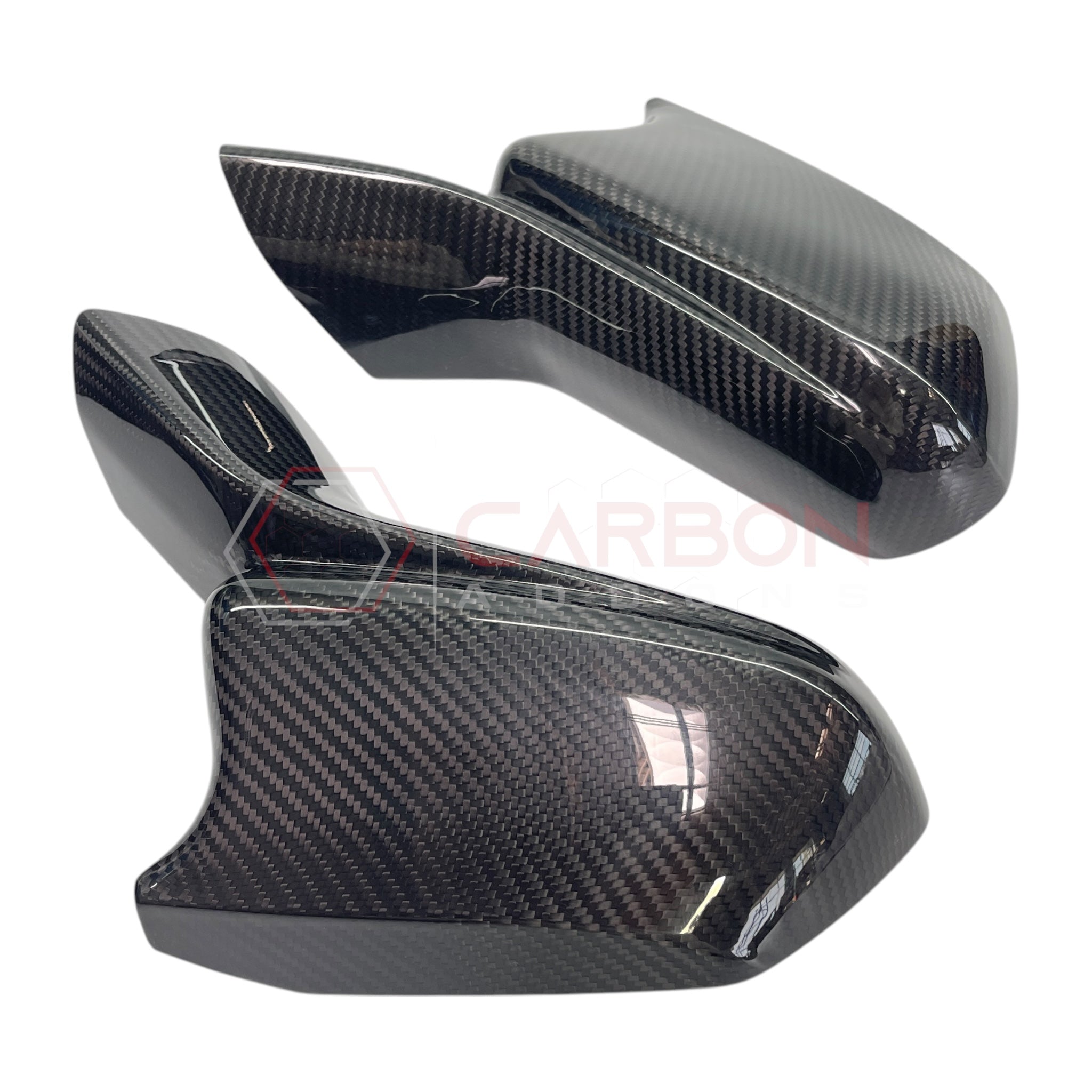 2016-2024 Camaro Real Carbon Fiber Mirror Covers With Winglet