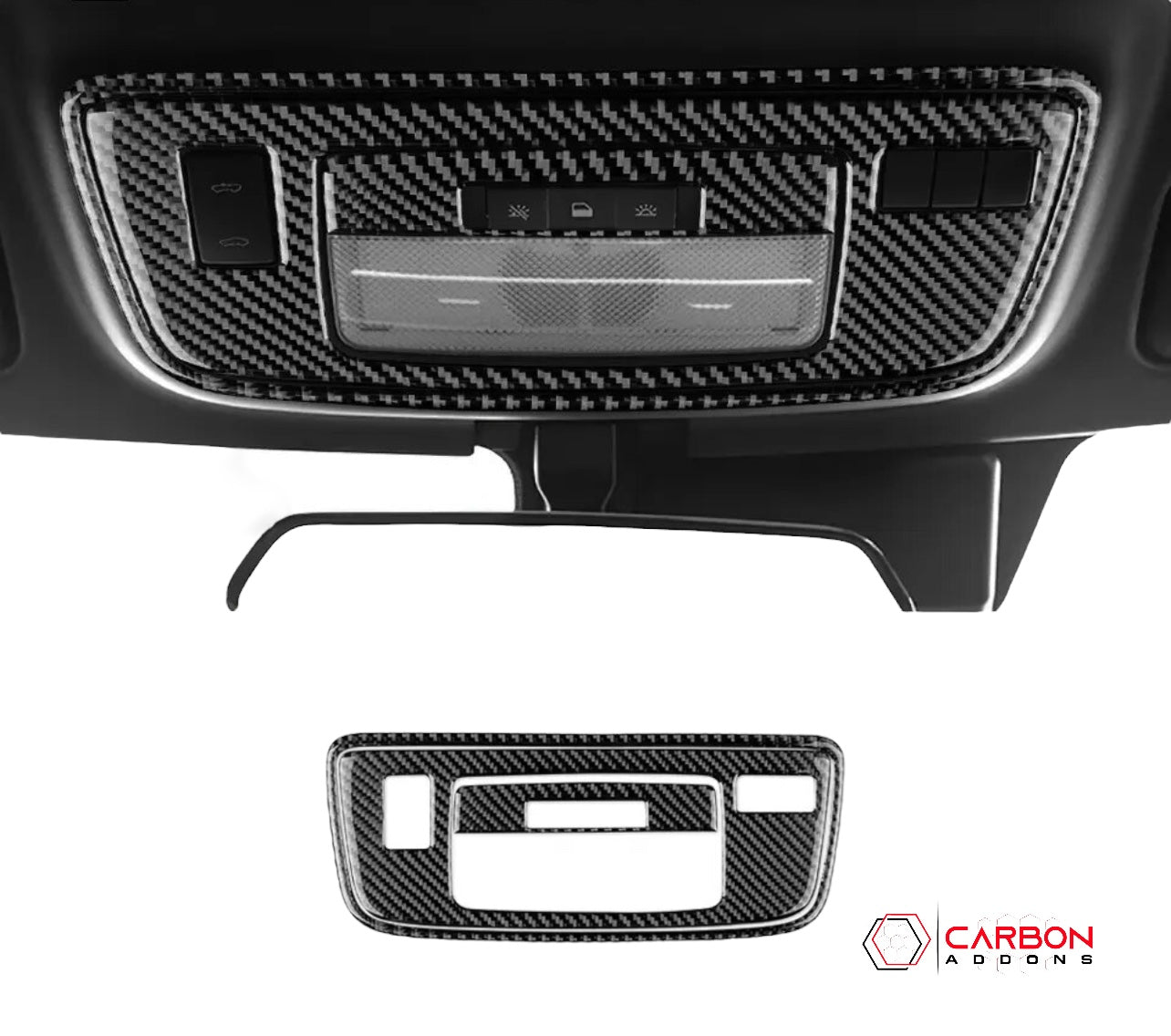 2010-2015 Chevy Camaro Carbon Fiber Dome light Trim Overlay