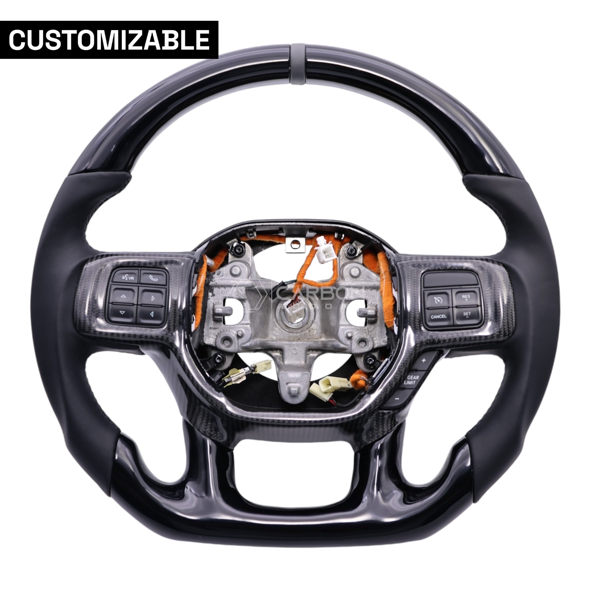 RAM TRX | 1500 | 2500 | 3500 Custom Heated Carbon Fiber Steering Wheel 2019-2024