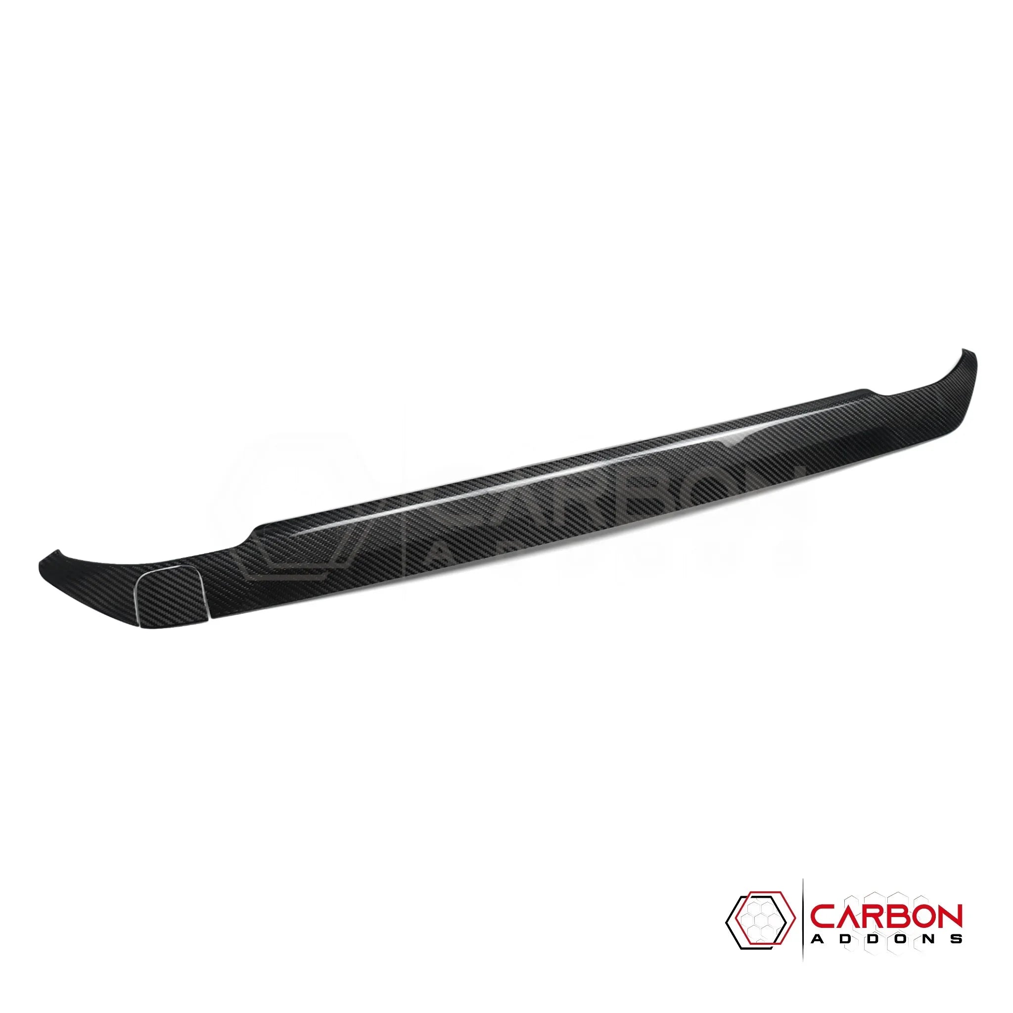 2024+ Ford Mustang GT Front Bumper Upper Trim Carbon Fiber Covers (2pcs Set)
