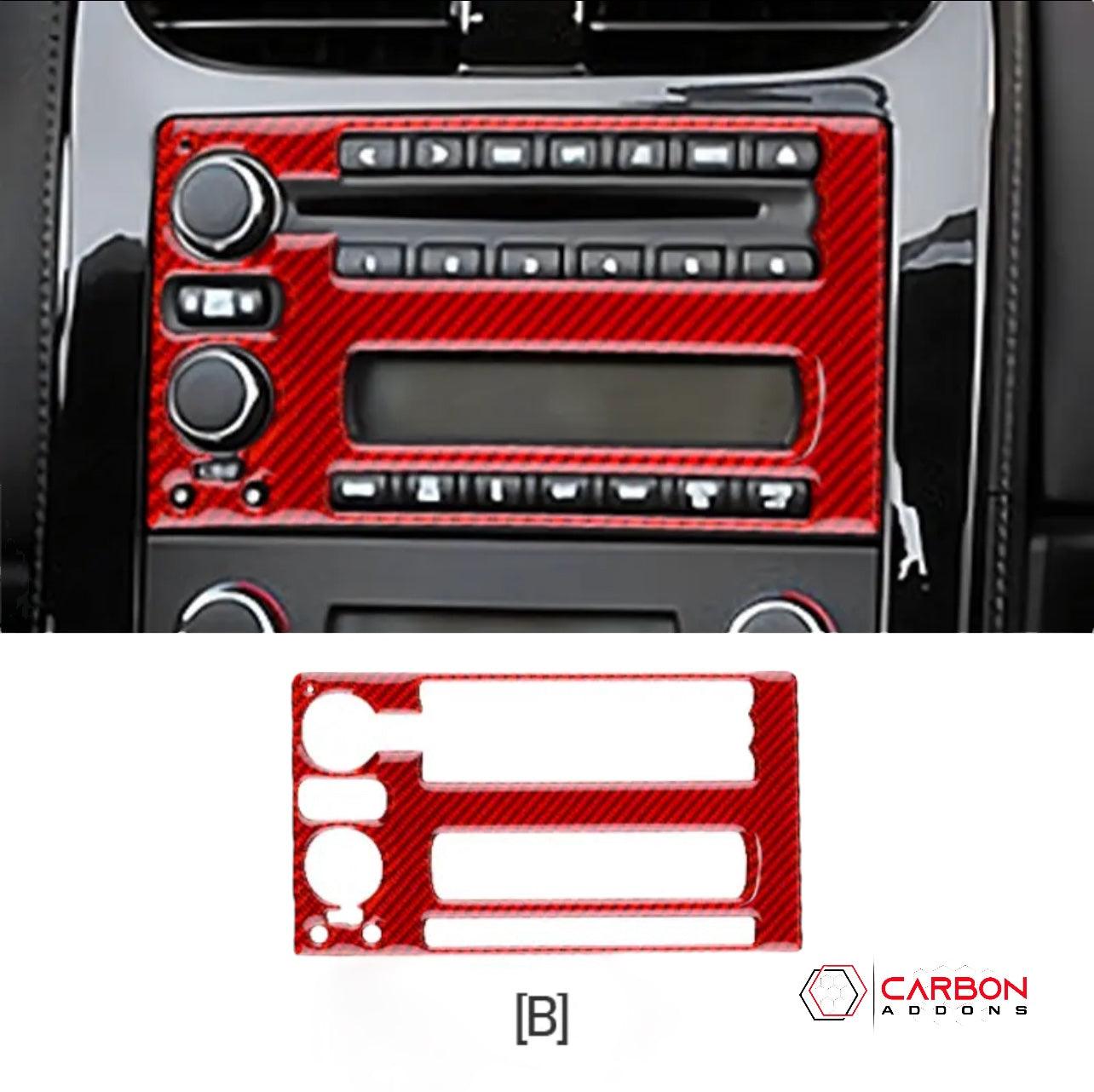 Real Carbon Fiber Radio & Navigation Control Panel Overlay | C6 2005-2013 Corvette