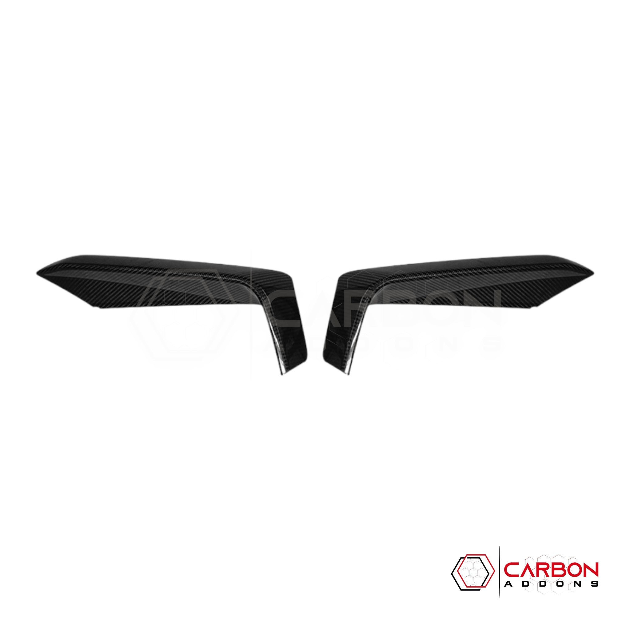 [Coming Soon] 2pcs Set 2024-Up S650 Ford Mustang EcoBoost Hard Carbon Fiber Bumper Grill Trim Covers